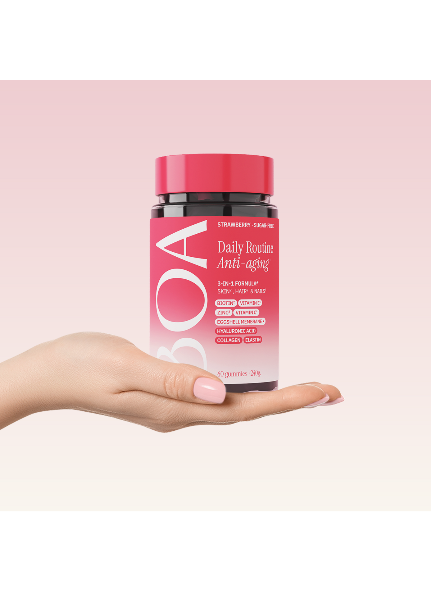 Tägliche Routine Gummies Anti-Aging Haut Haare Nägel BOA BEAUTY No color