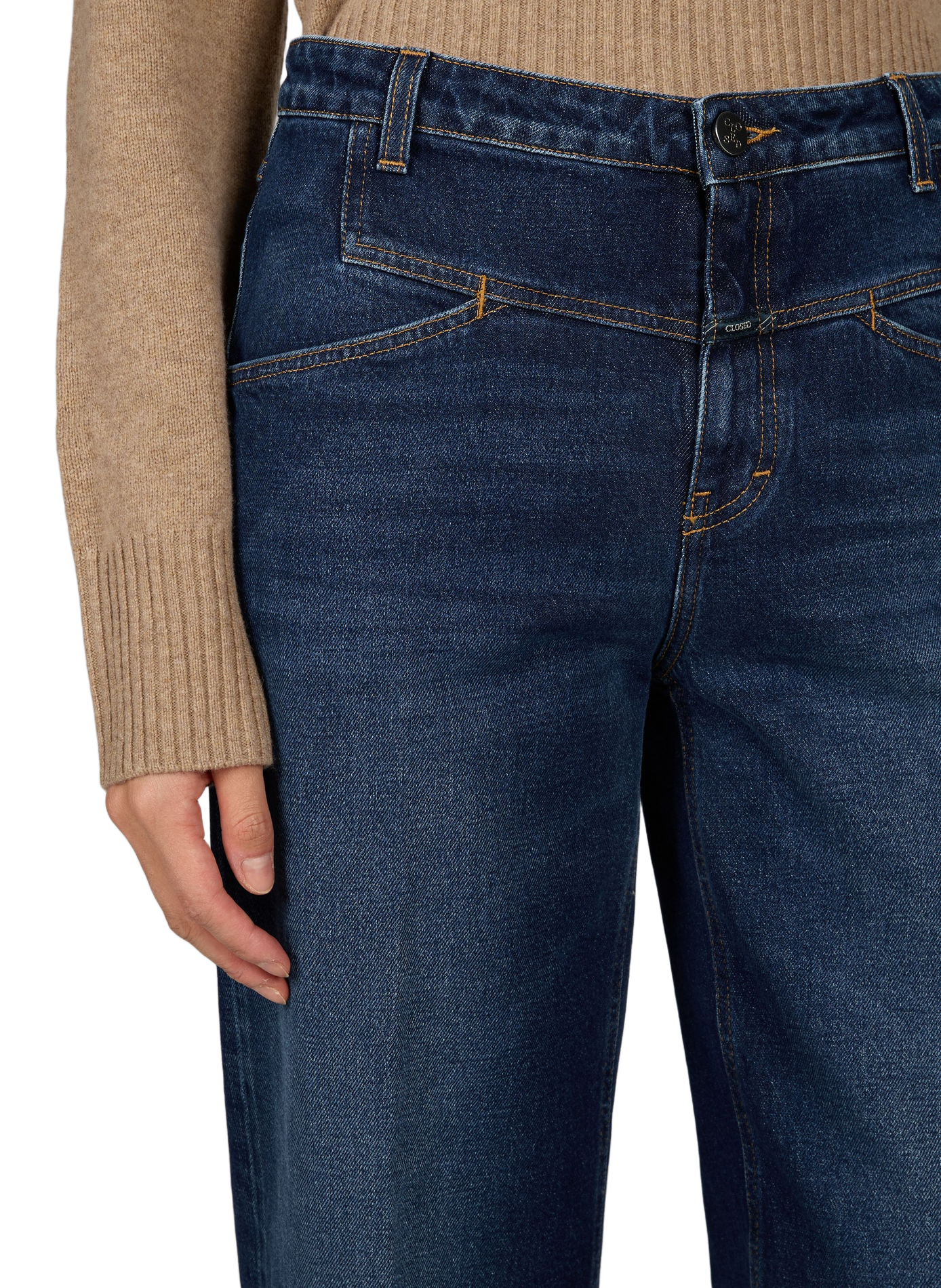 Gerade geschnittene Jeans Stover-X aus Baumwollmischung CLOSED Blau