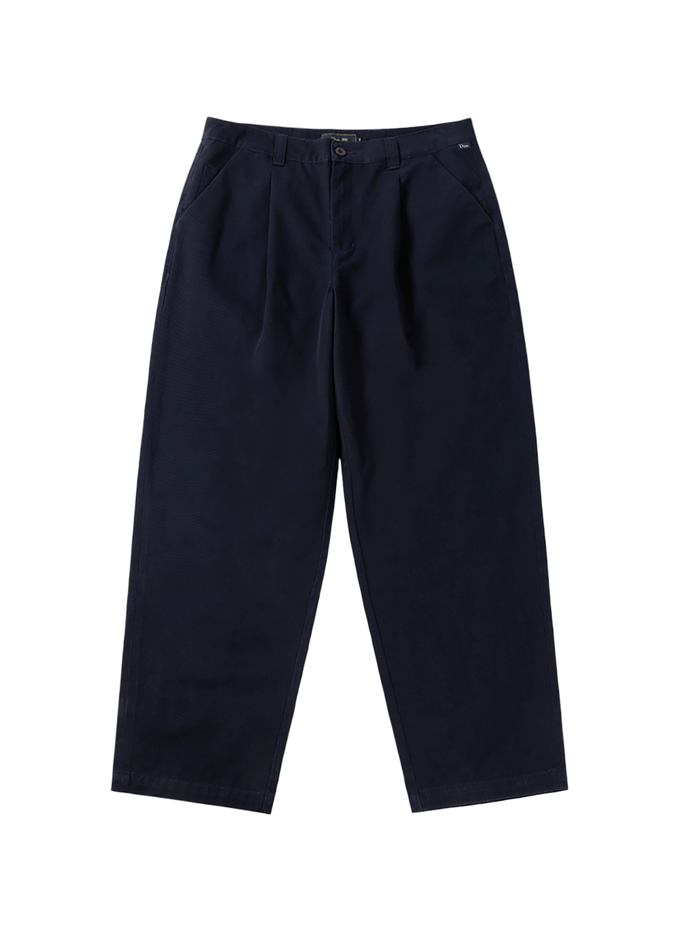 Wide-leg pleated cotton pants DIME Blue