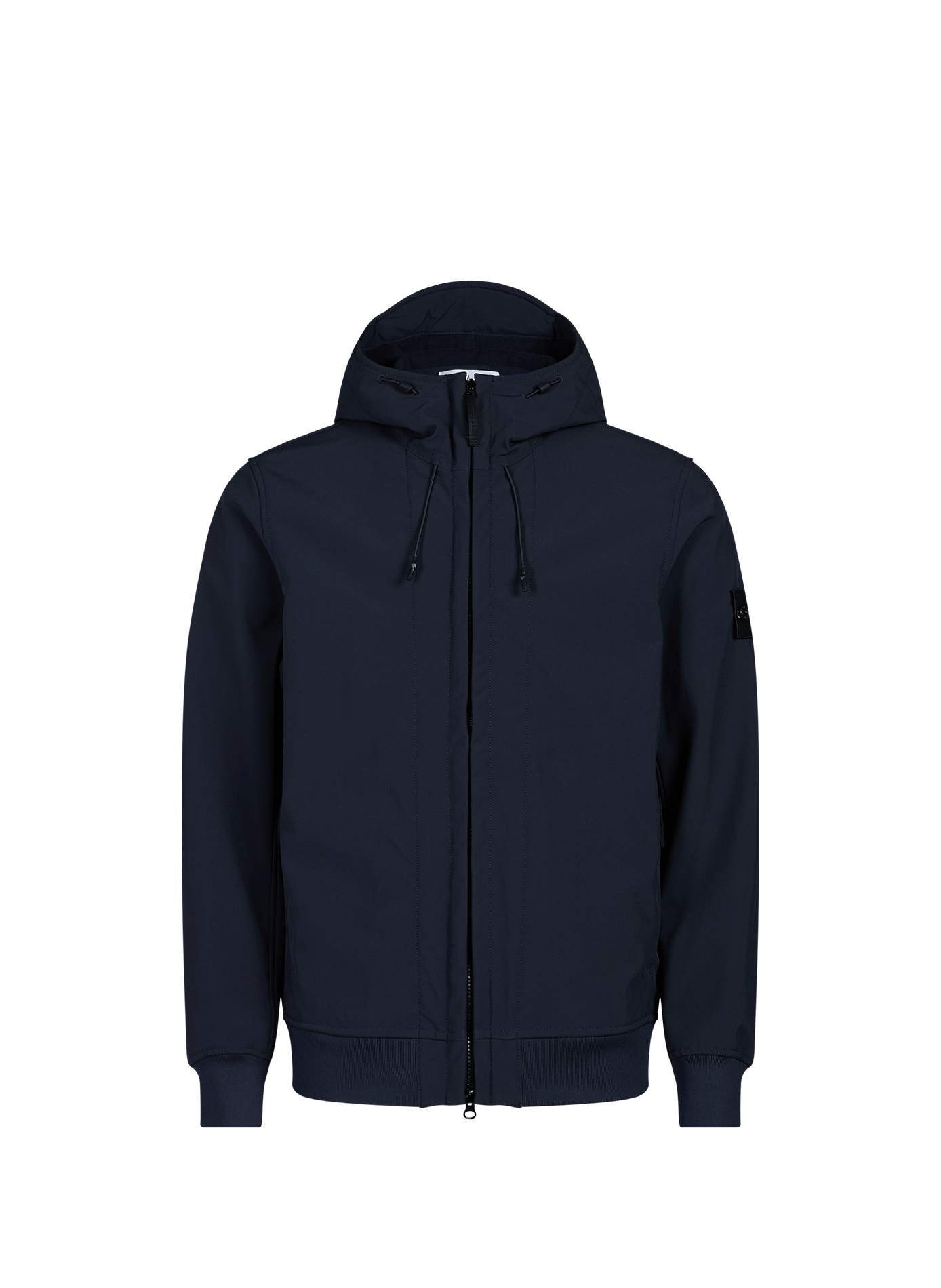 Blouson droit à capuche STONE ISLAND Bleu