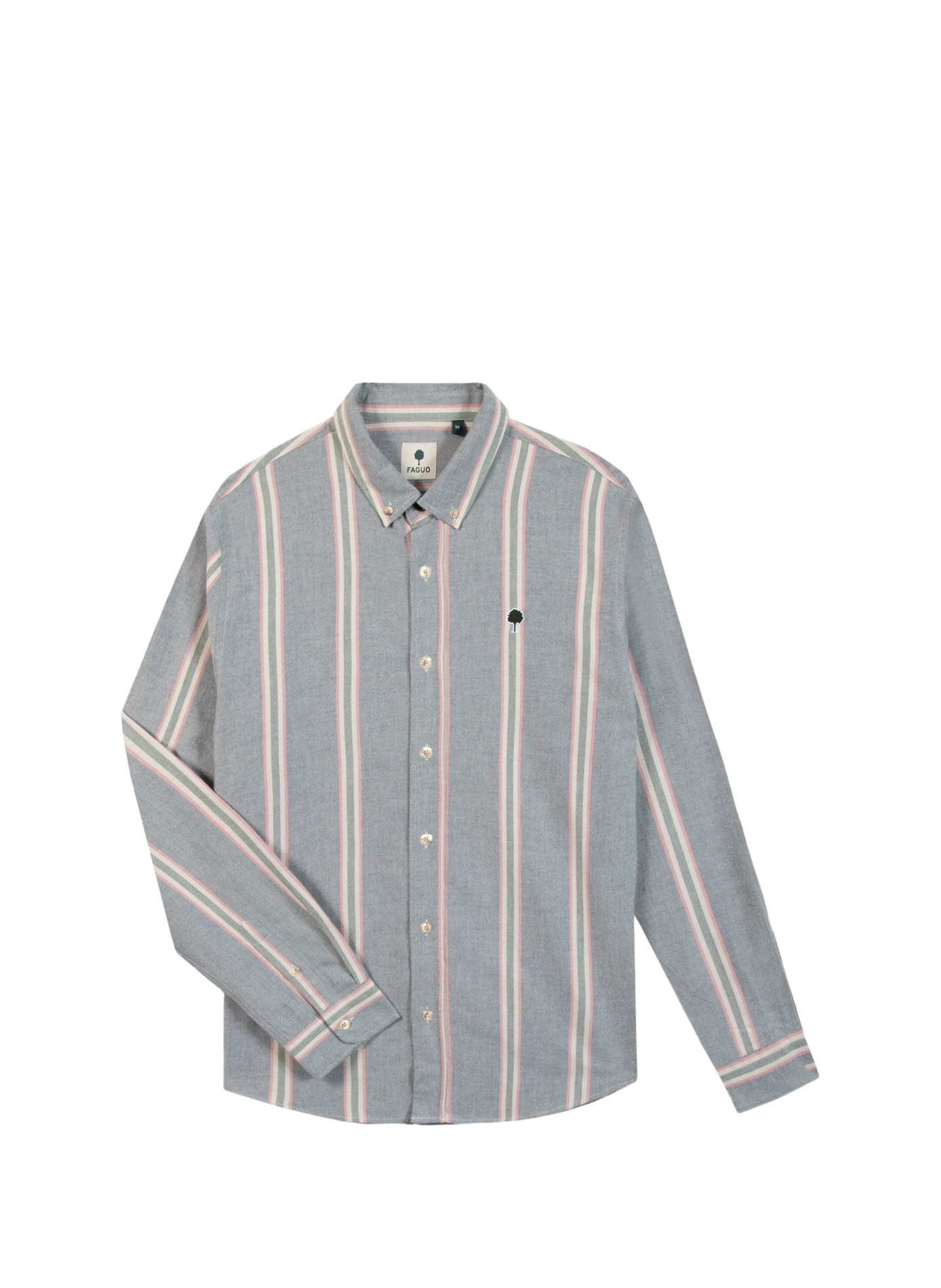 Chemise col classique en coton FAGUO Bleu