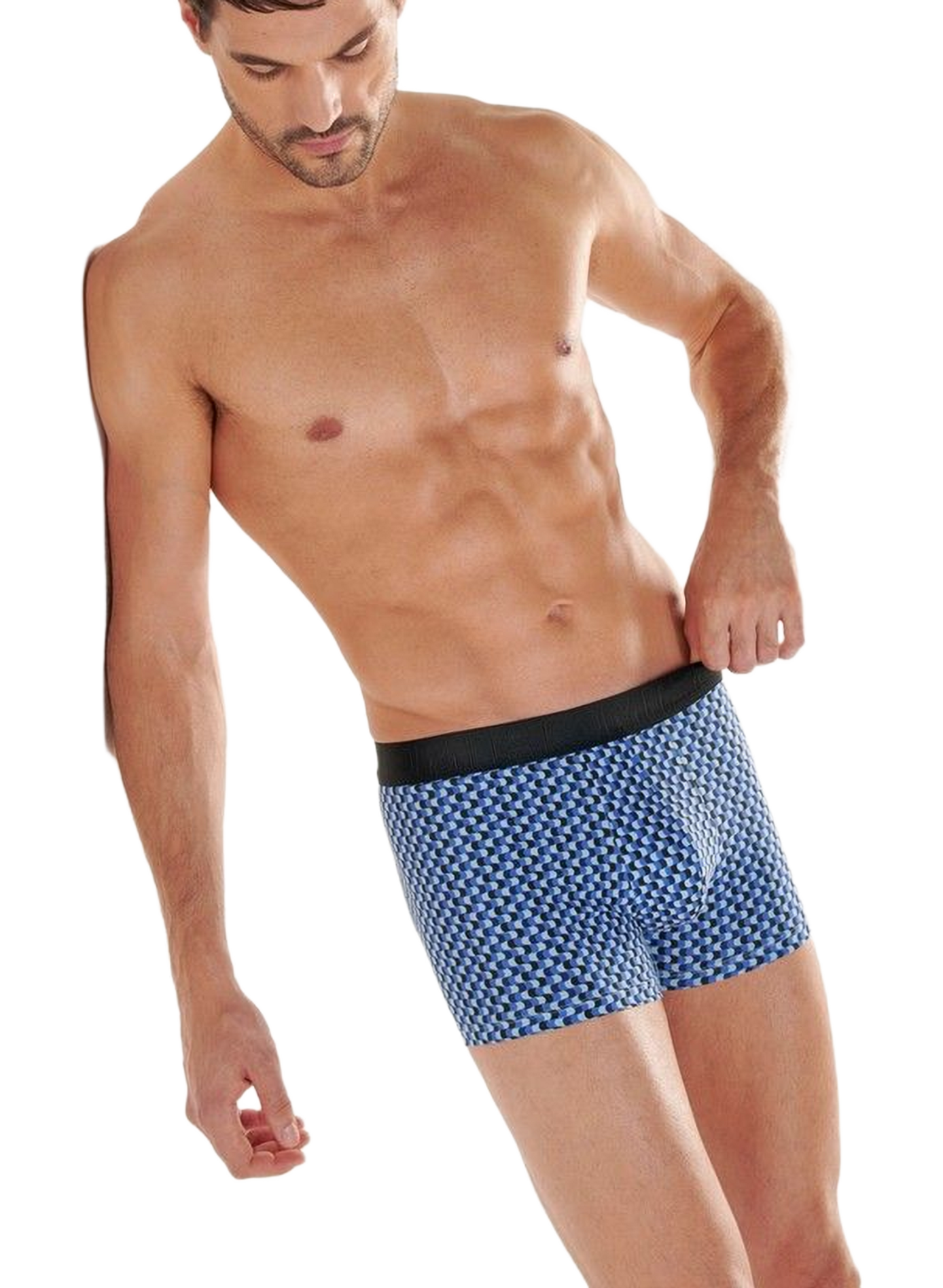 Set of 3 mixed cotton boxers HOM Black