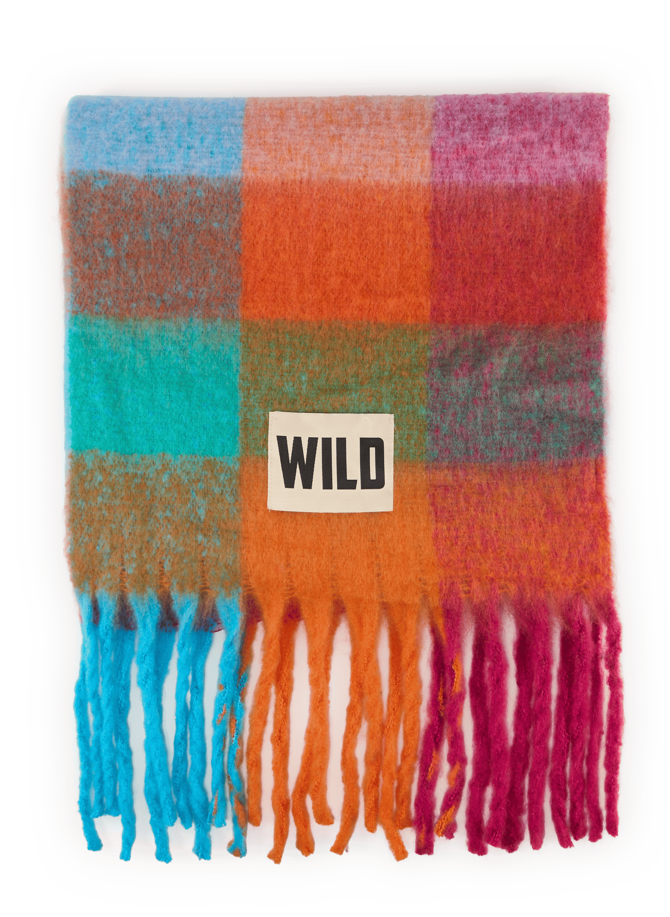 Karierter JOAH Schal WILD Mehrfarbig
