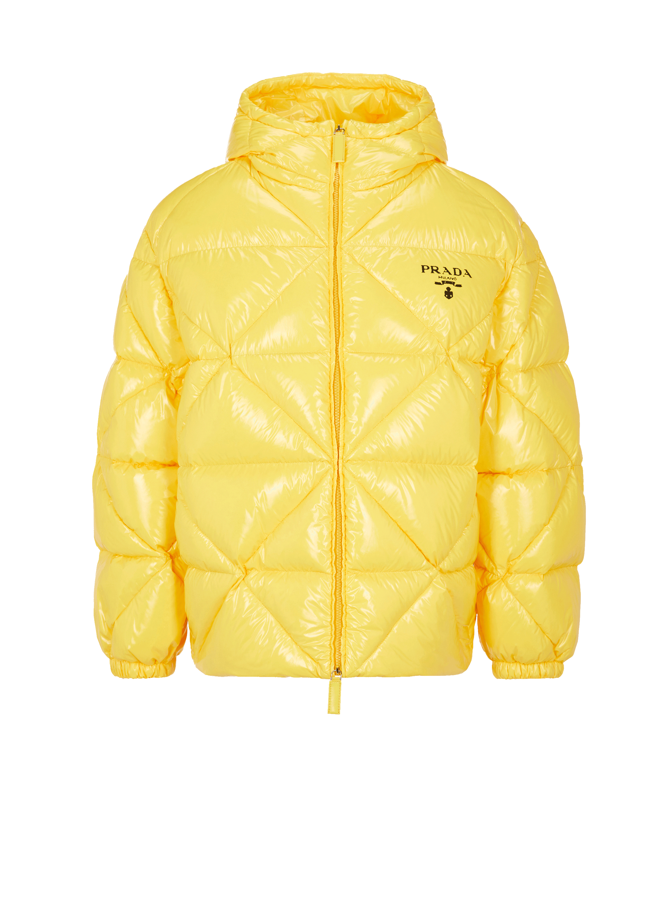 PRADA Doudoune à logo Jaune
