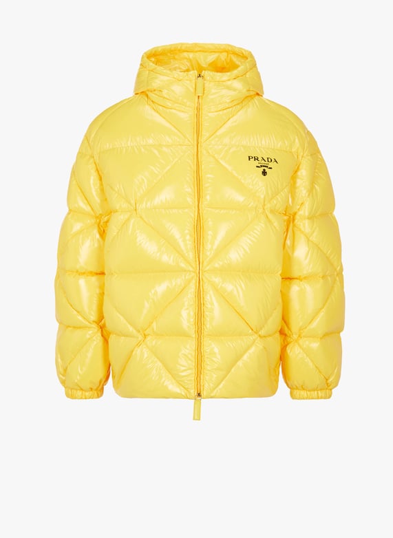 Doudoune à logo Jaune Prada Femme - Main Image