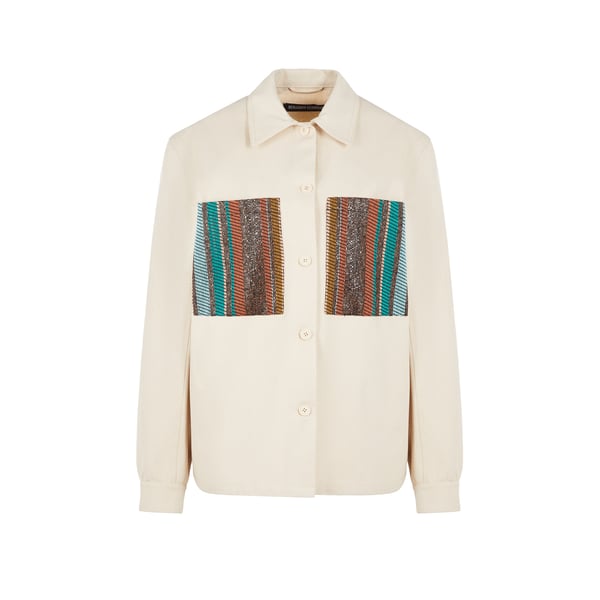 Surchemise avec poches à motif