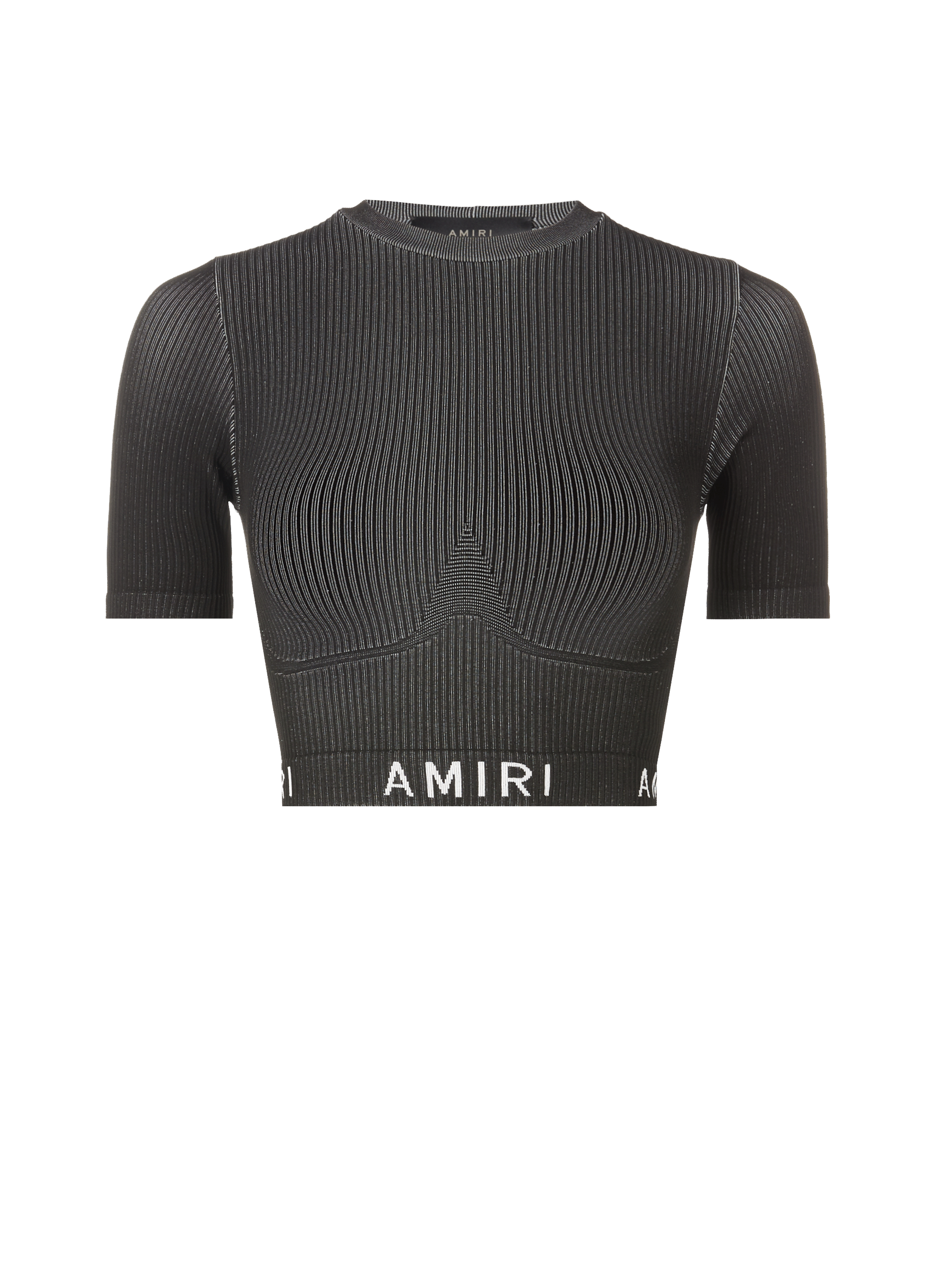 T-shirt en maille côtelé