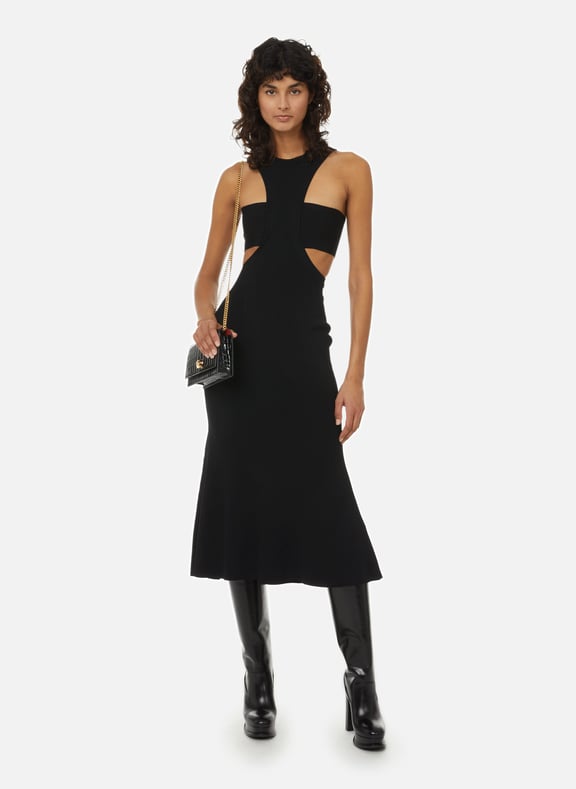 Alexander mcqueen little black top dress