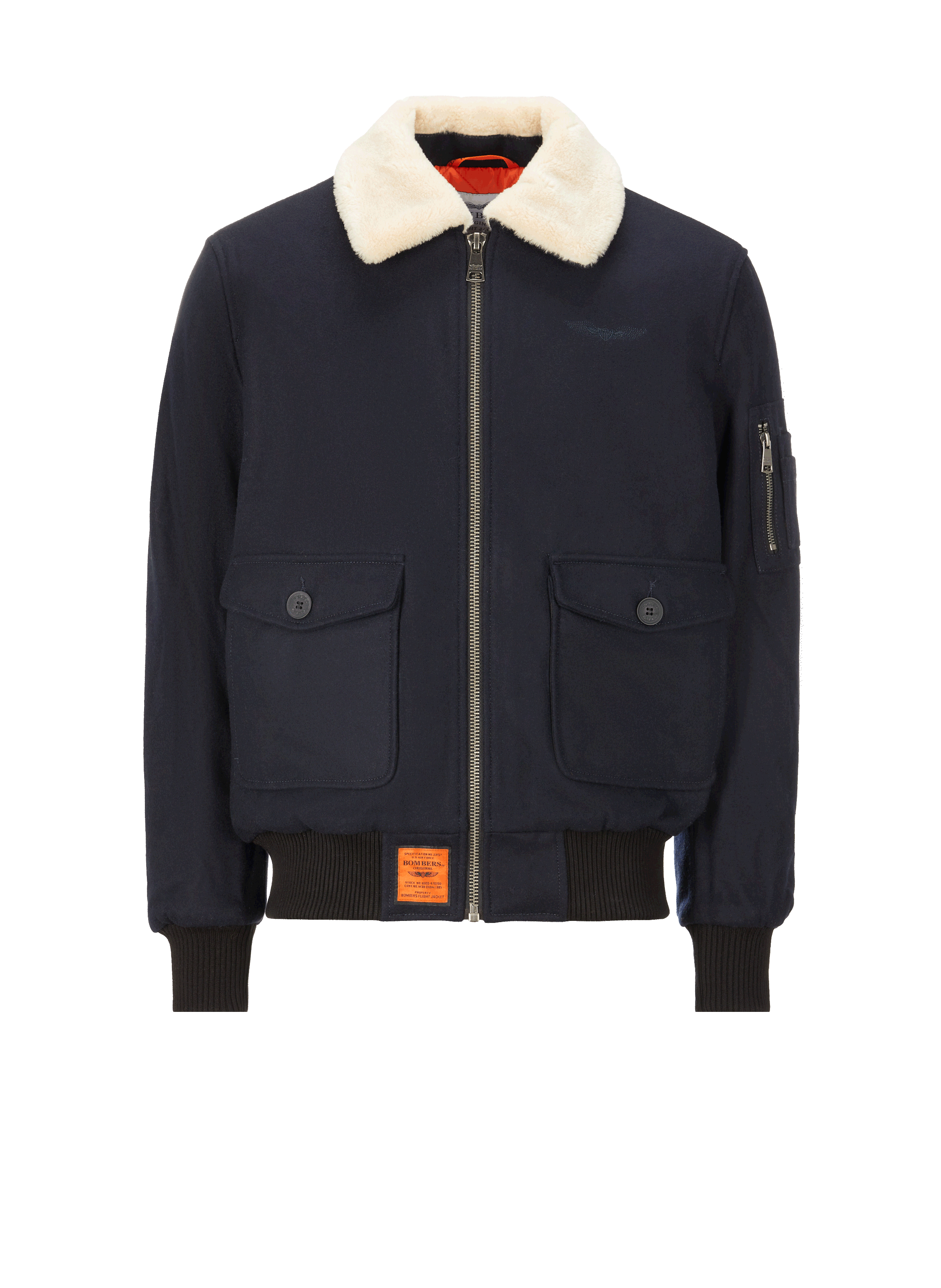 Blouson en laine mélangé