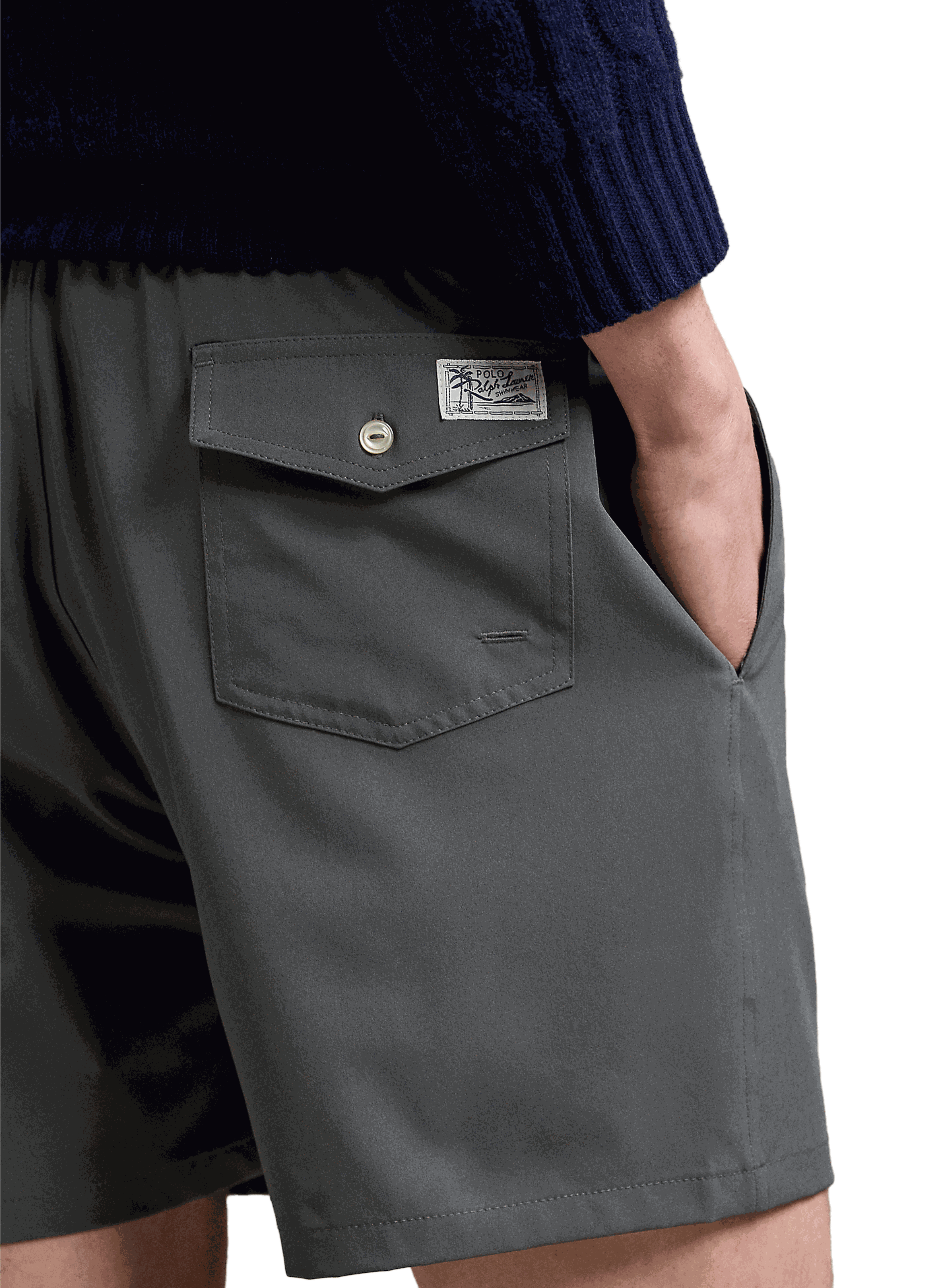 Solid color swim shorts POLO RALPH LAUREN Grey