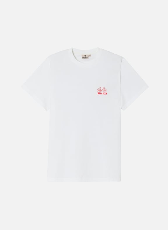T-shirt vintage en coton biologique Blanc by BILLYBELT BILLYBELT T-shirt vintage en coton biologique Blanc
