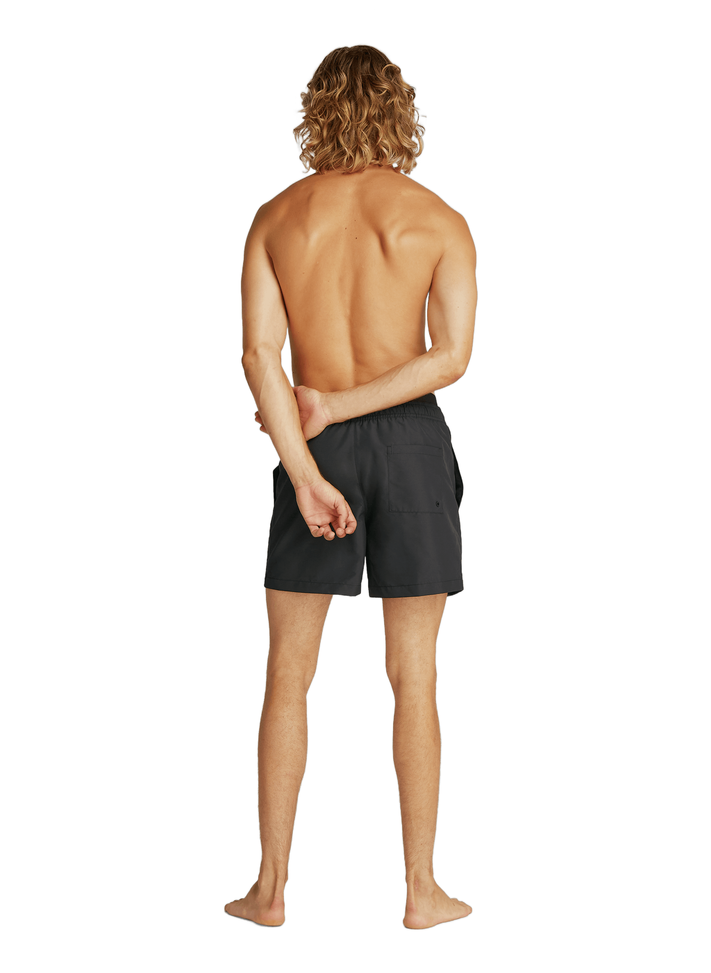 Short de bain à logo CALVIN KLEIN Noir