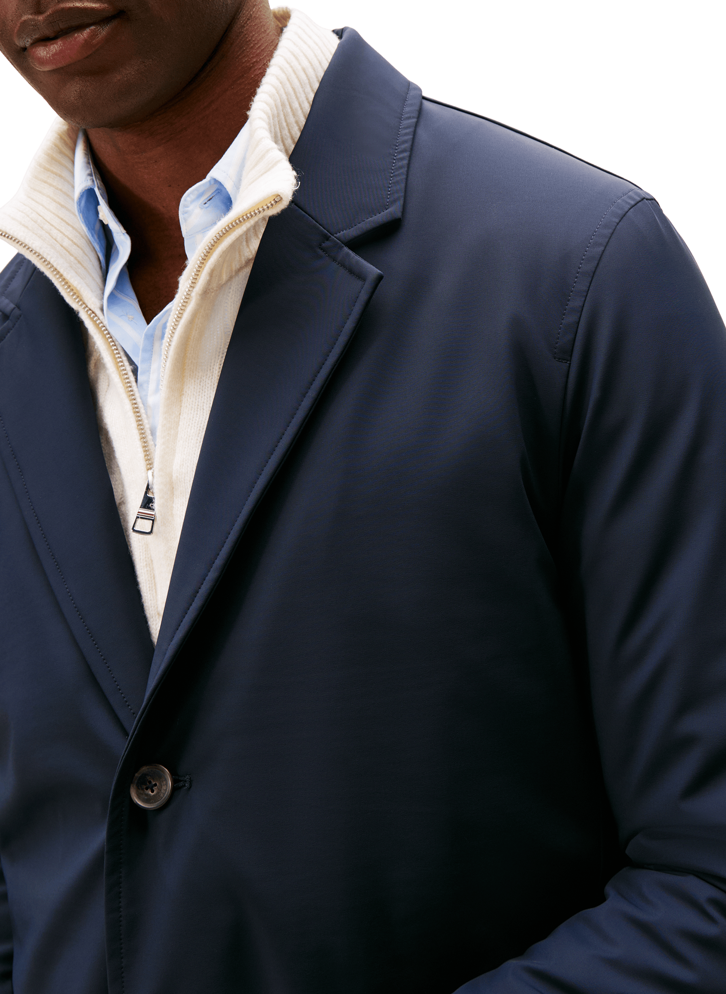 Waterproof logo coat TOMMY HILFIGER Blue