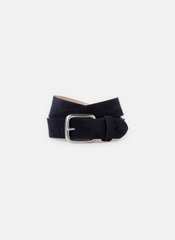Suede leather belt Blue by FACONNABLE FACONNABLE Suede leather belt Blue