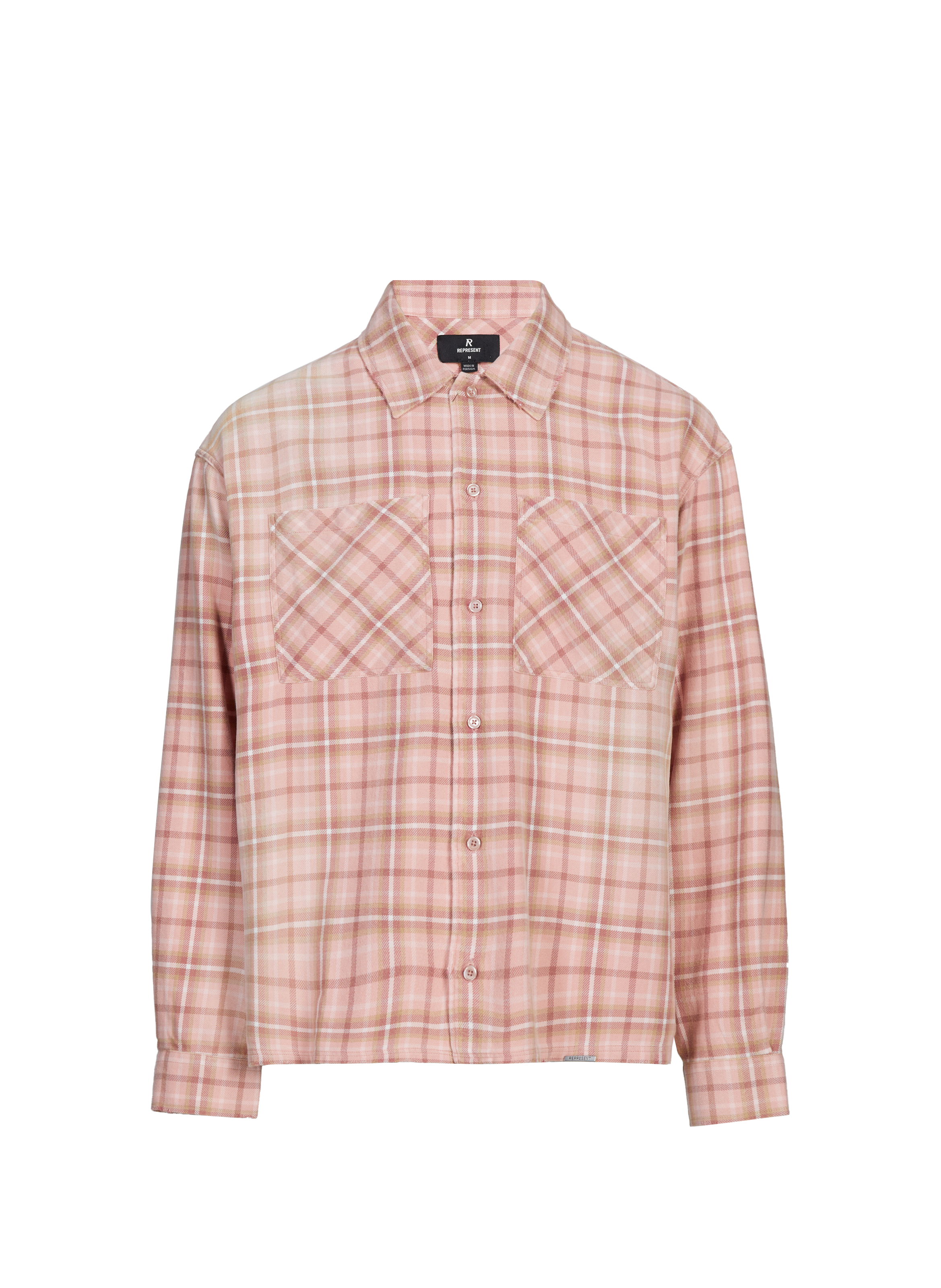REPRESENT Chemise à carreaux en coton Rouge