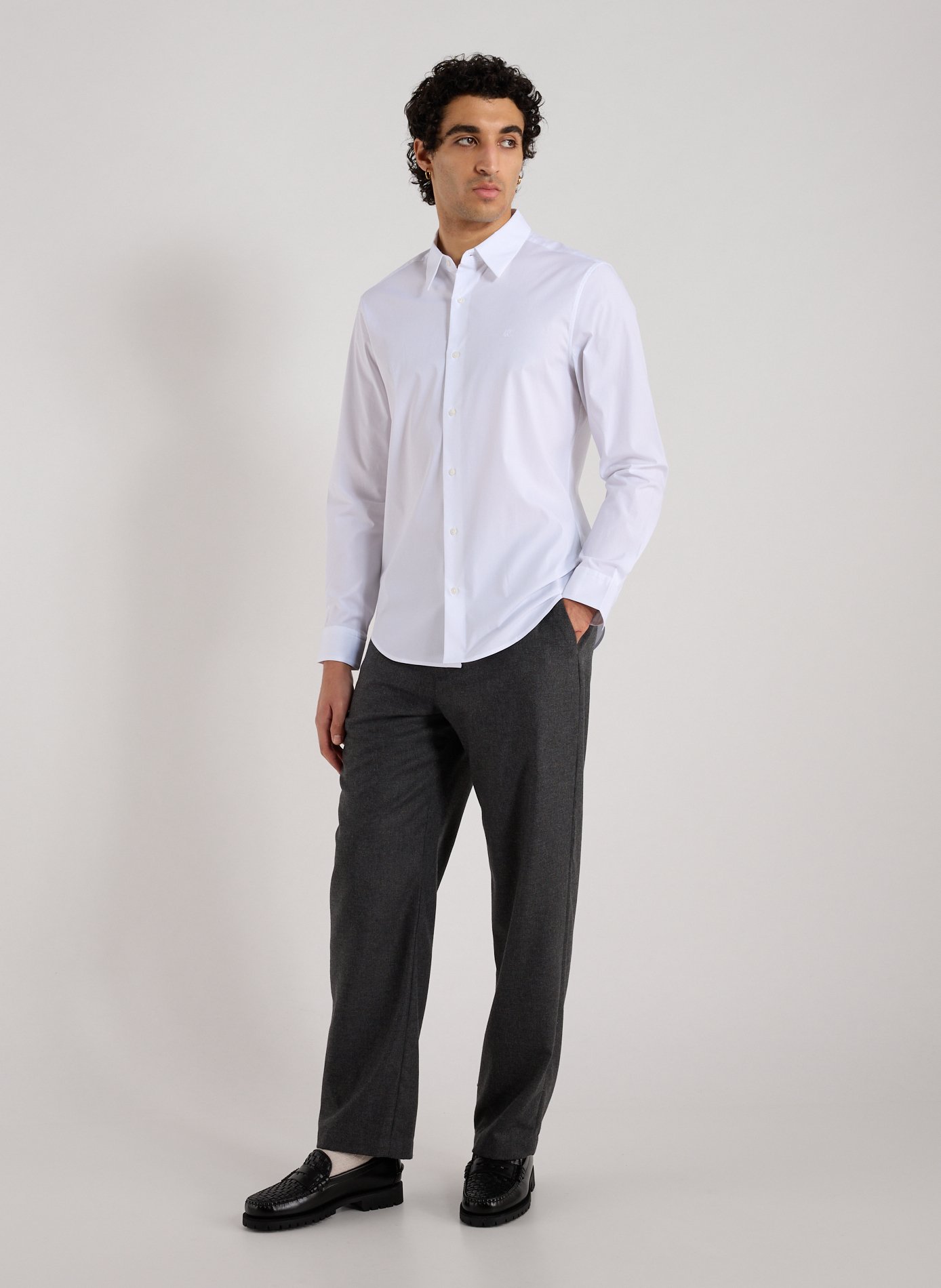 Stretch shirt CALVIN KLEIN White