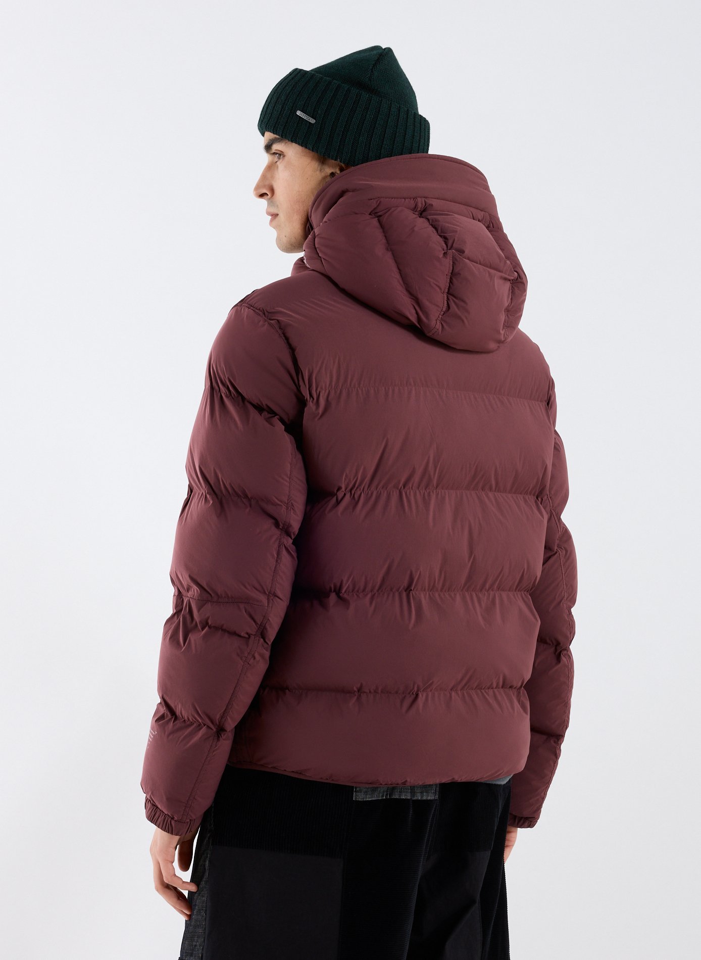 Doudoune matelassée à capuche Rouge