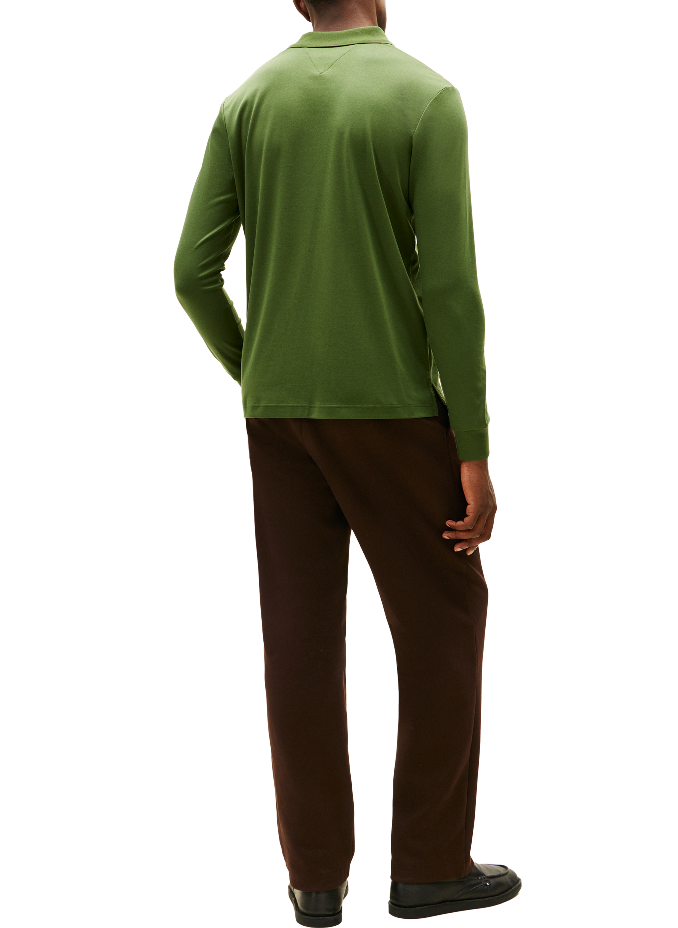 Long sleeve polo shirt TOMMY HILFIGER Green