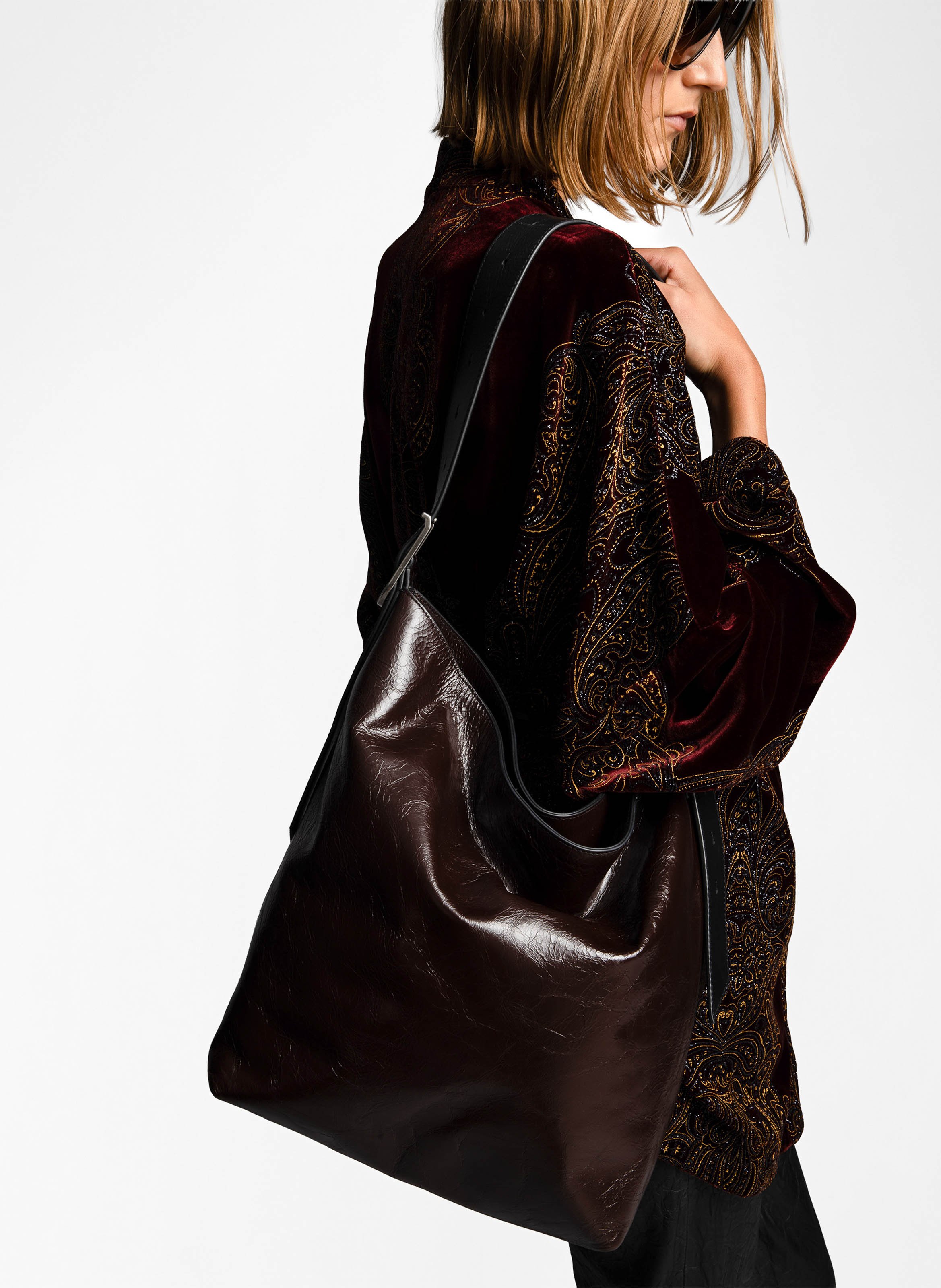 Cabas en cuir jane Marron