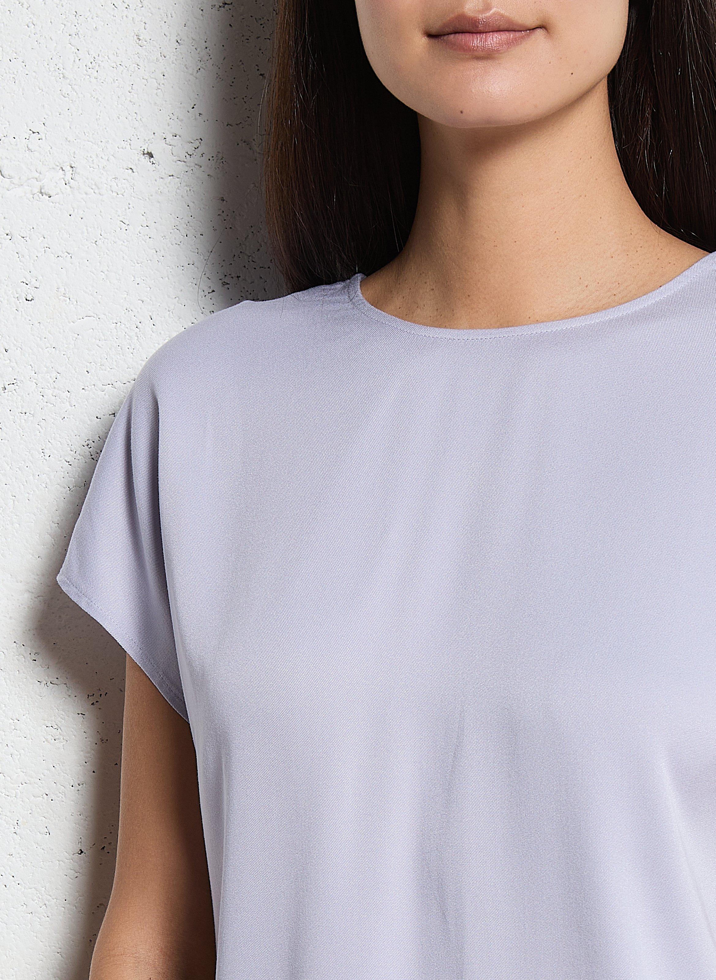 Top ample col V IKKS Violet