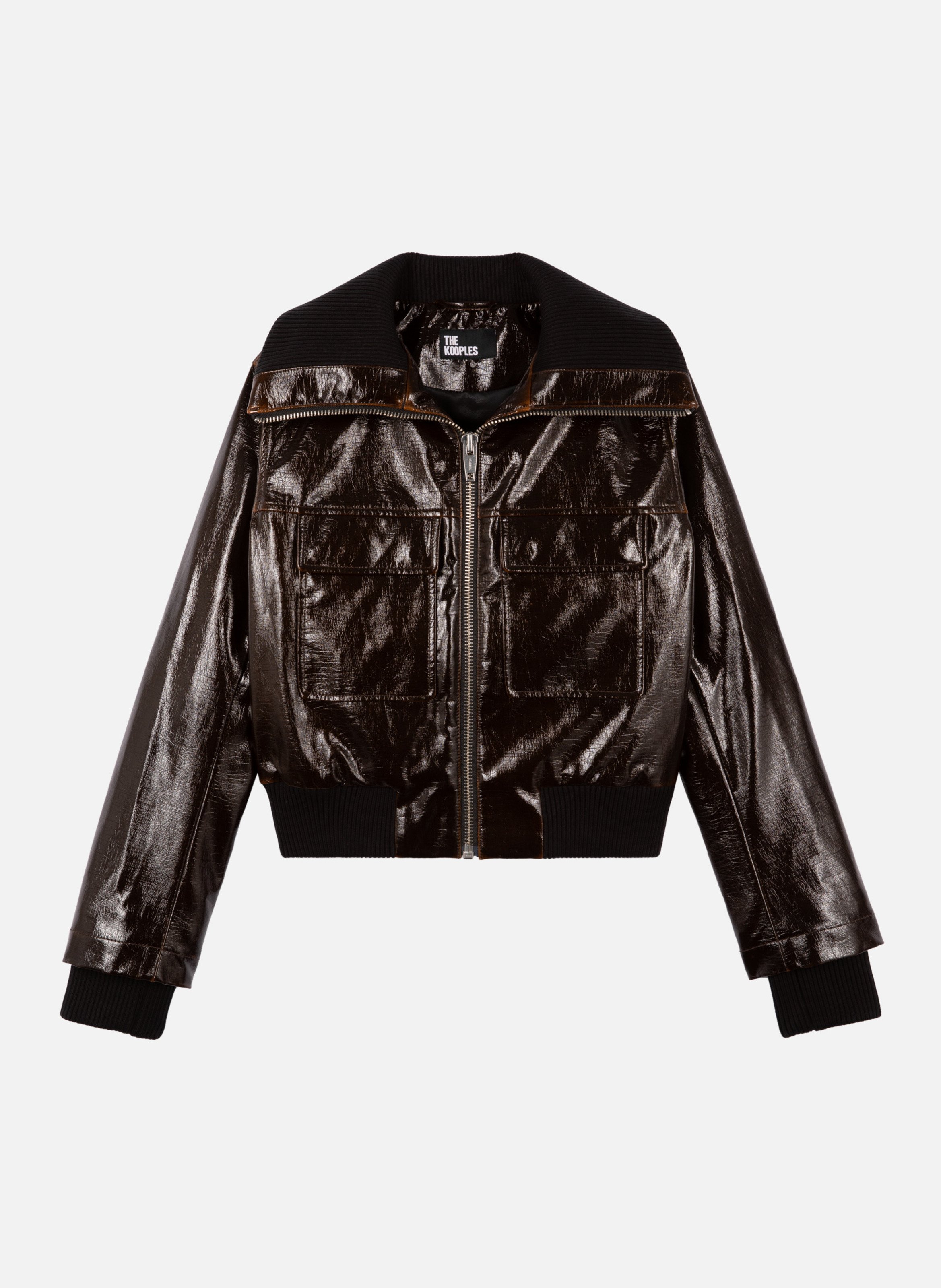 Blouson effet vinyle THE KOOPLES Marron
