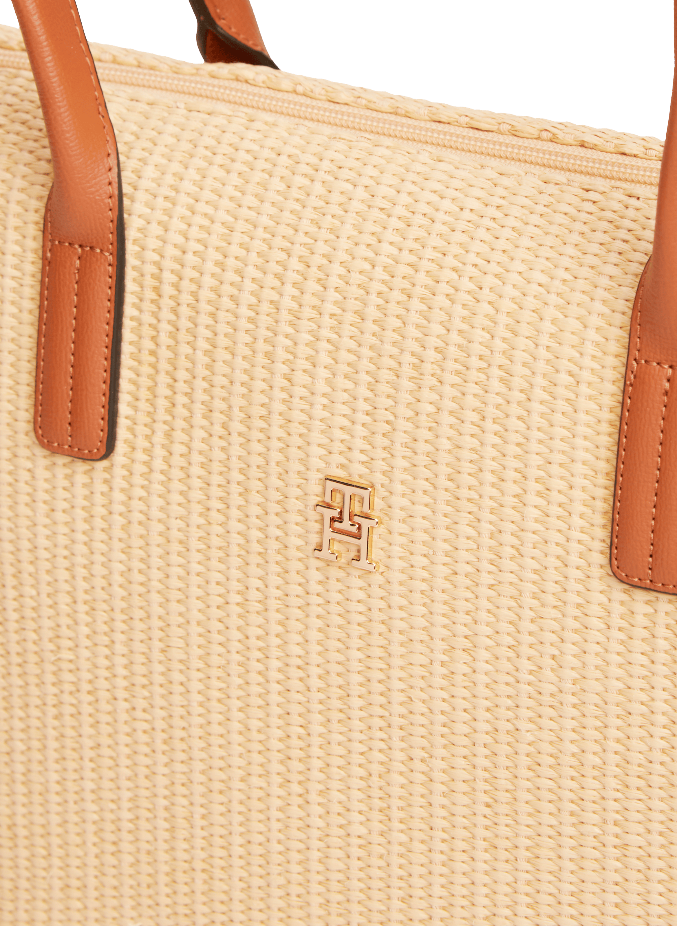 Sac épaule tressé TOMMY HILFIGER Marron