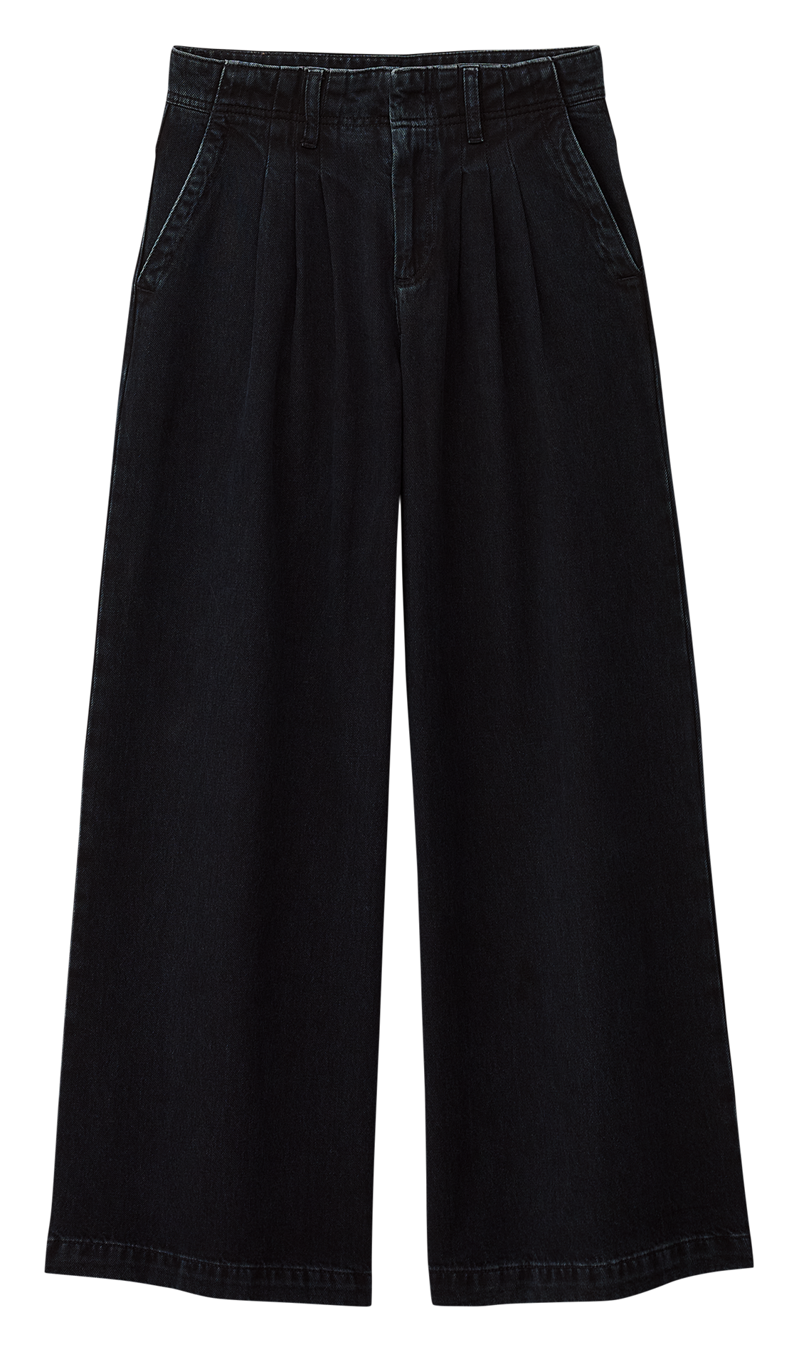 Pantalon large à pinces délavé toby BA&SH Bleu