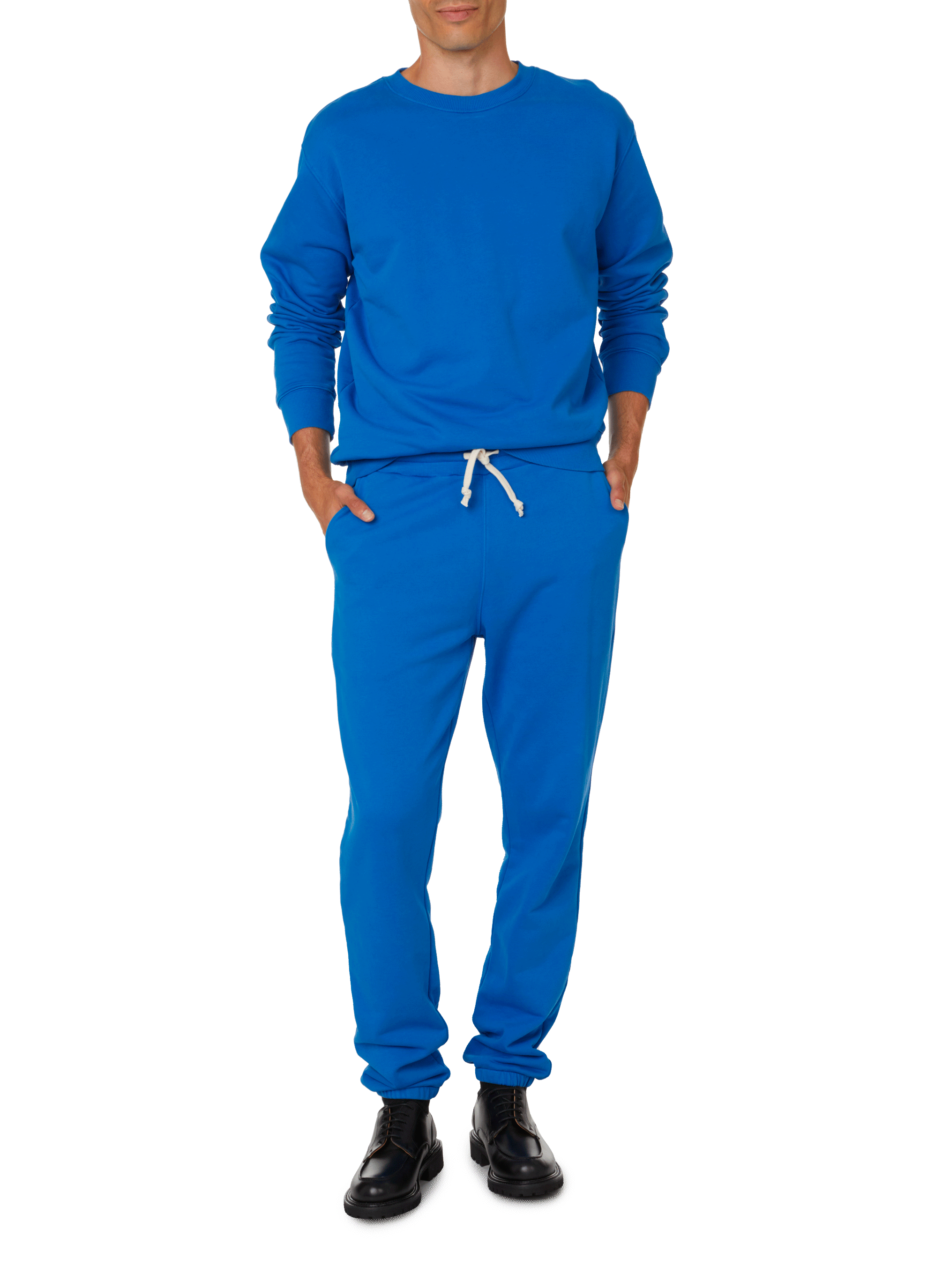 Pantalon de survêtement en coton SAISON 1865 Bleu