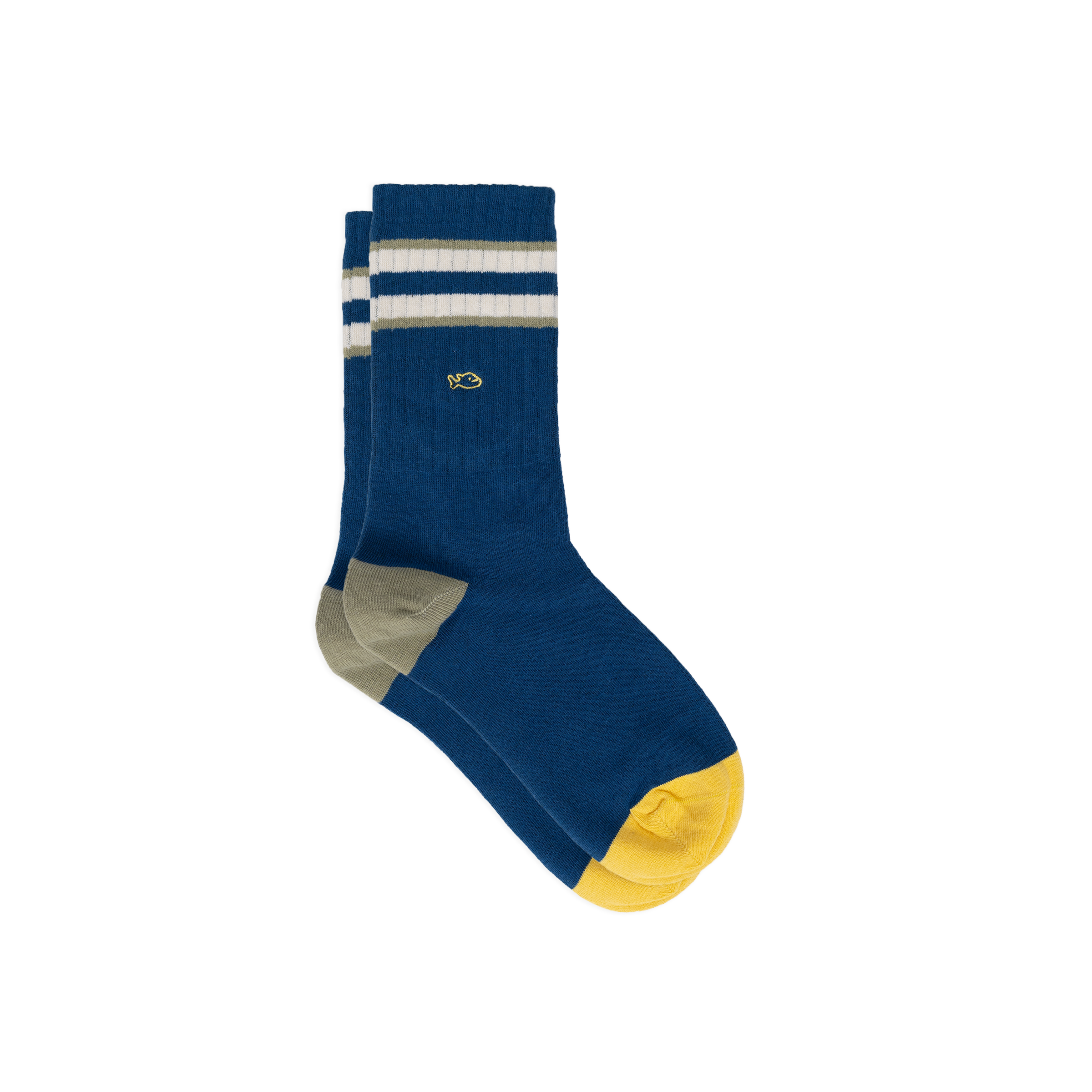 Chaussettes en coton peigné retro BILLYBELT Bleu