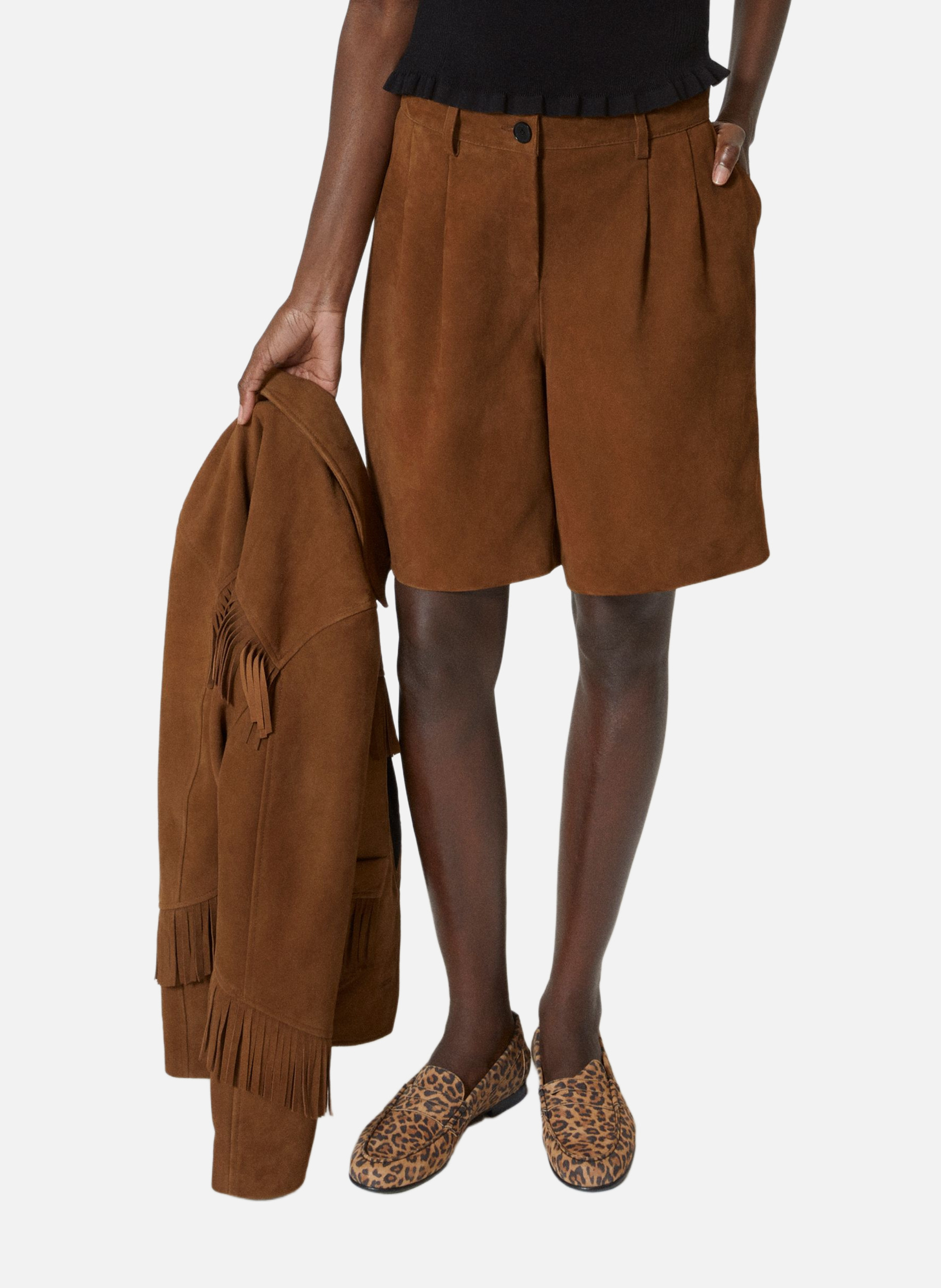 Mocassin en cuir imprimé léopard THE KOOPLES Multicolore