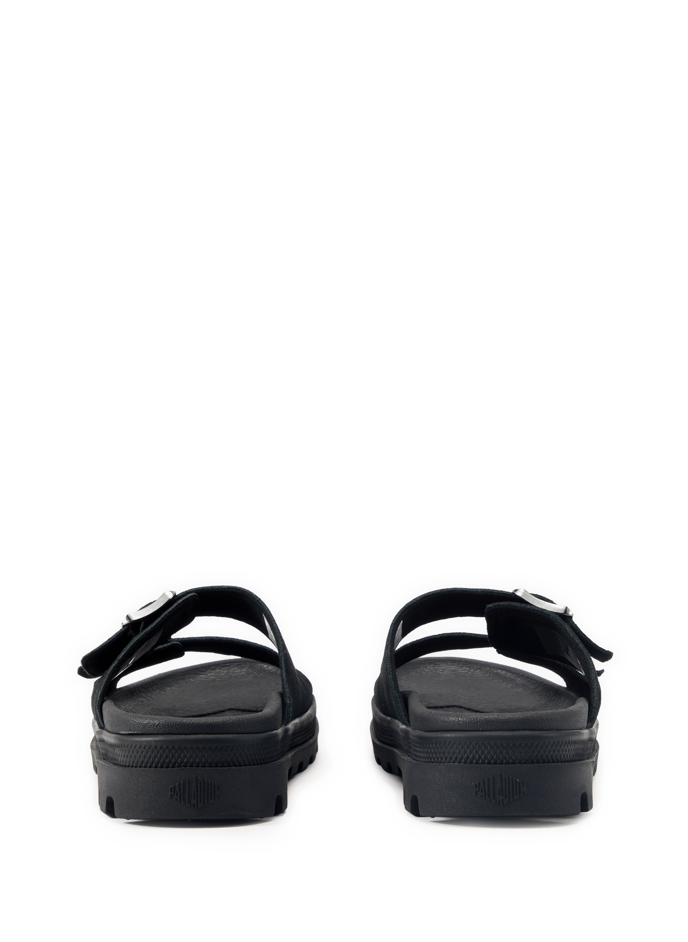 Sandales plates Dunelite Riviera en suède PALLADIUM Noir
