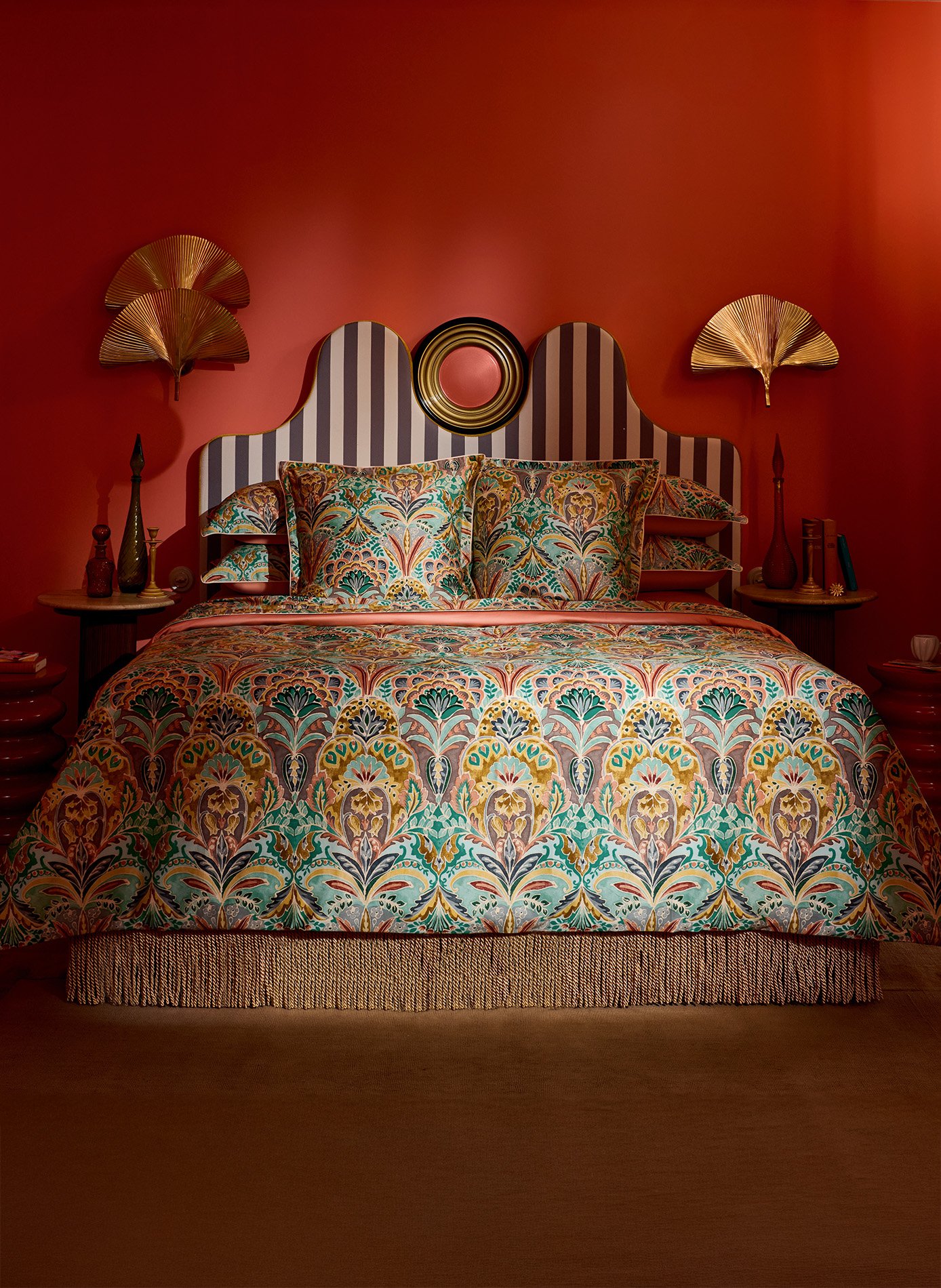 Housse de couette ensoleillé ANNE DE SOLENE Vert