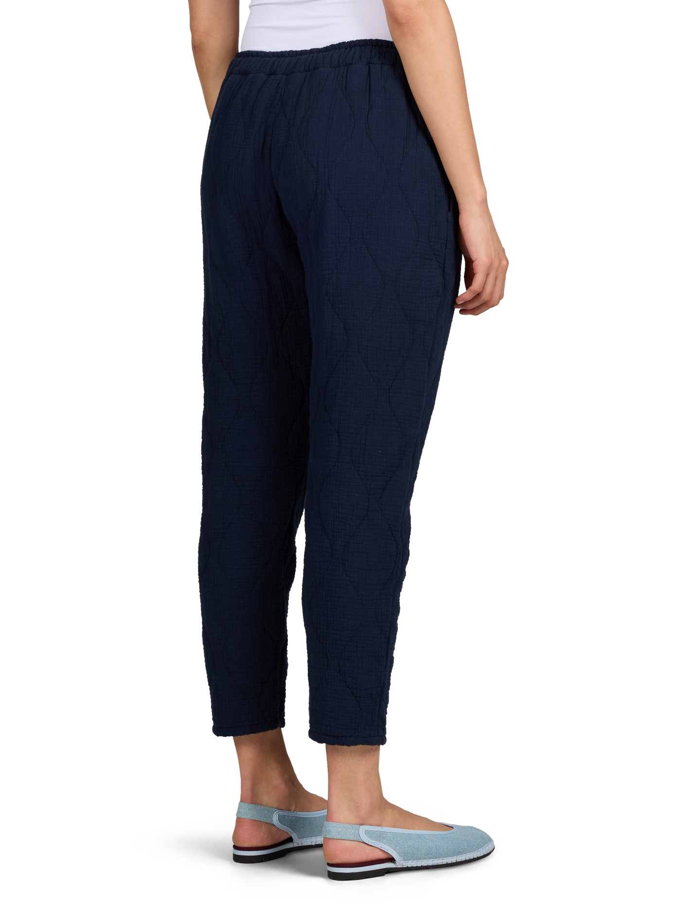 Pantalon Boston en coton matelassé AOKYANOS Bleu