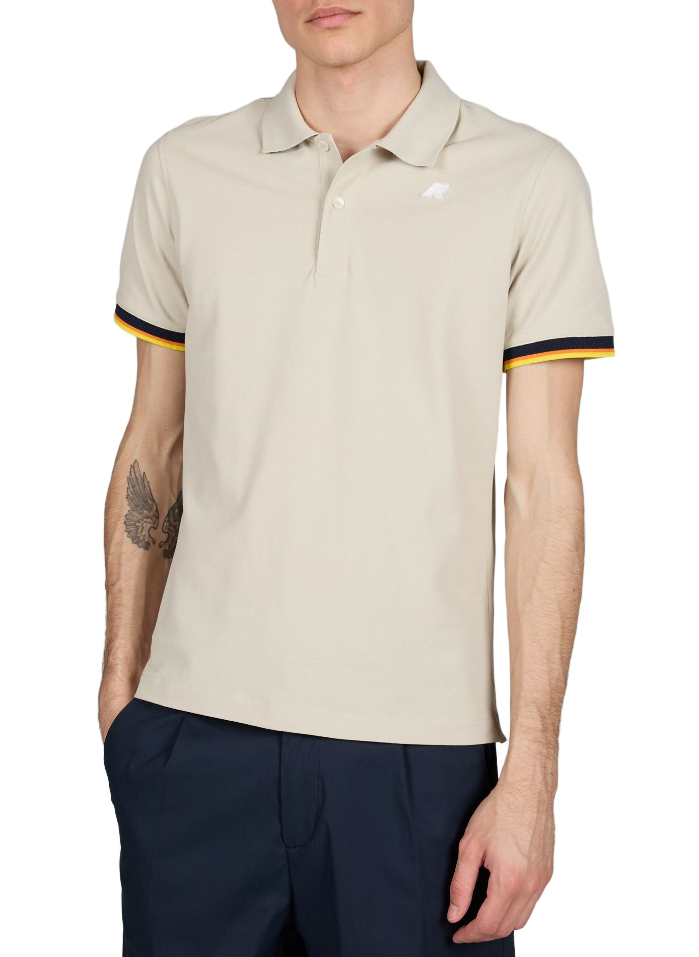  Cotton polo shirt  K-WAY Beige
