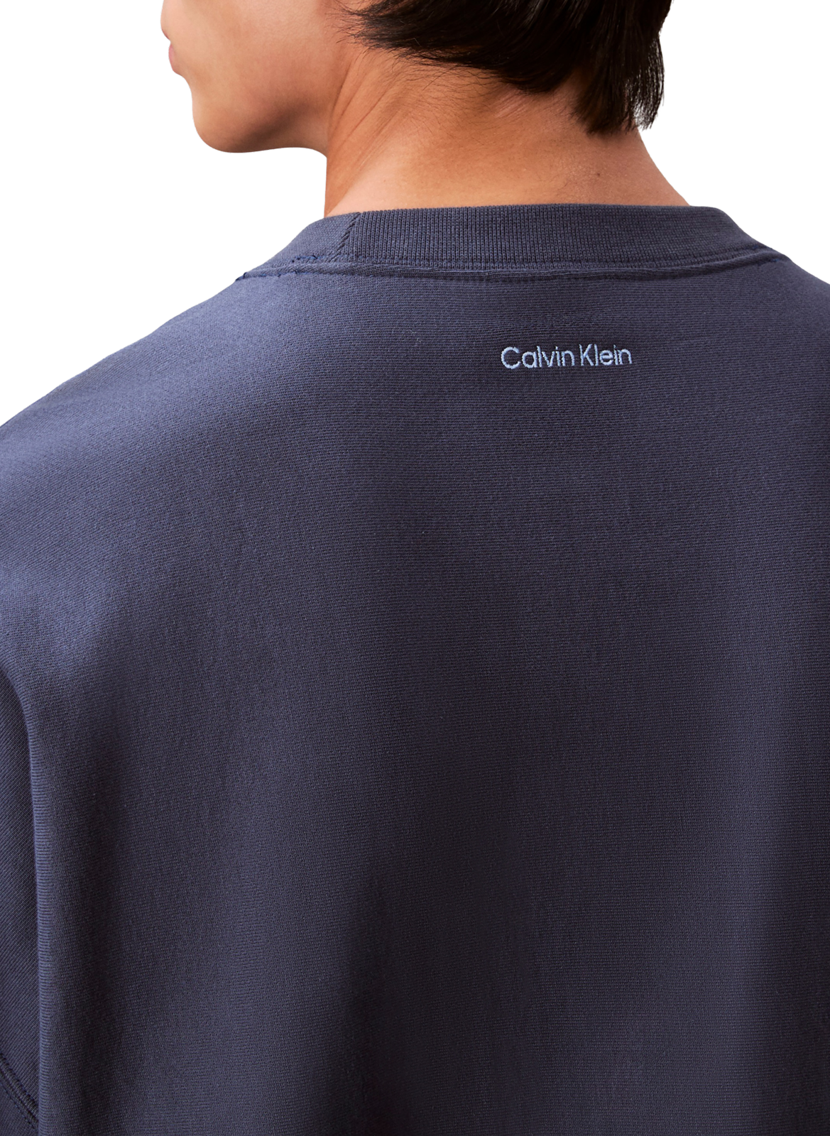 Cotton-blend logo sweatshirt CALVIN KLEIN Blue