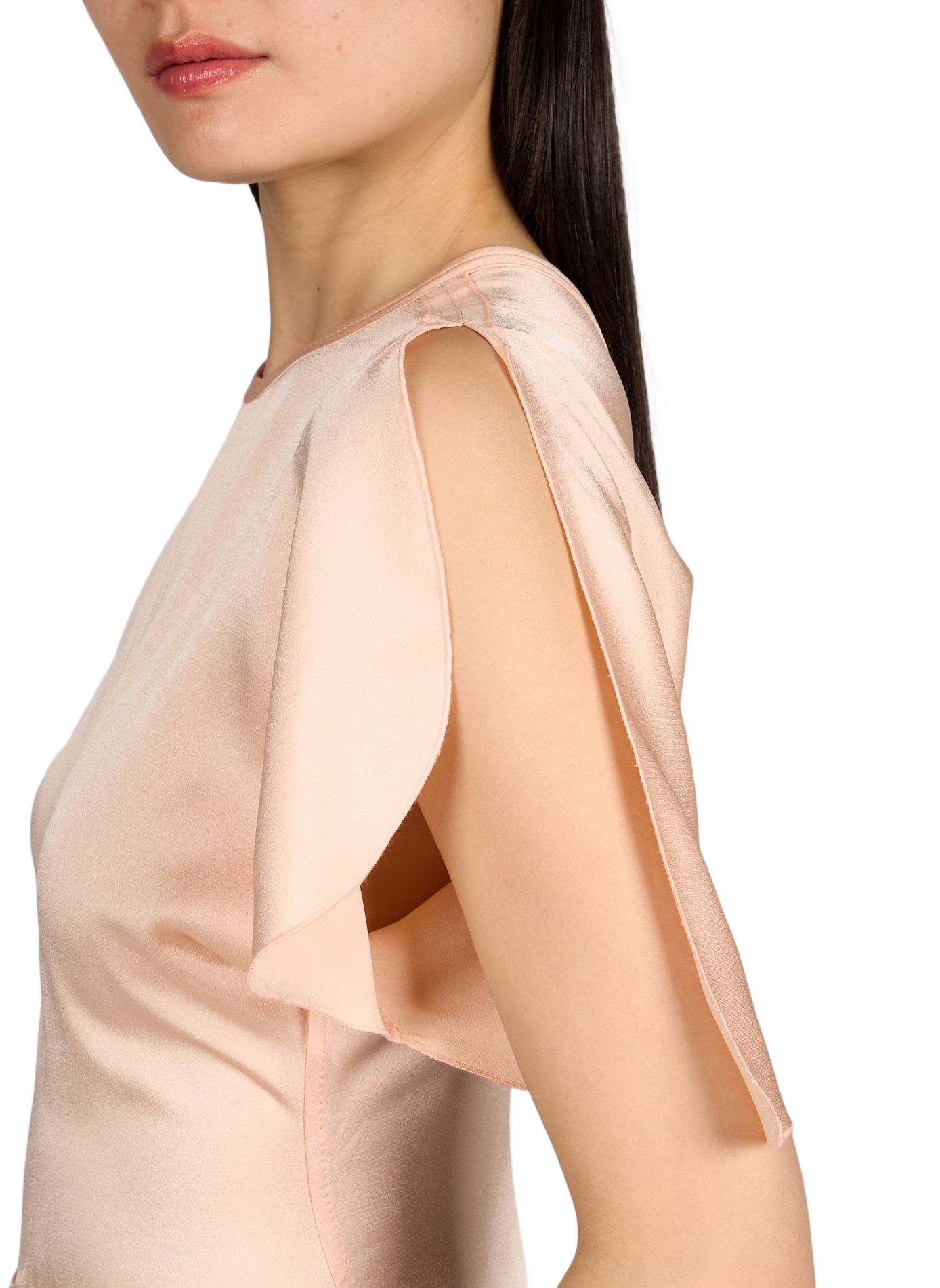 Vestido largo de satén Isabella VICTORIA BECKHAM Rosa