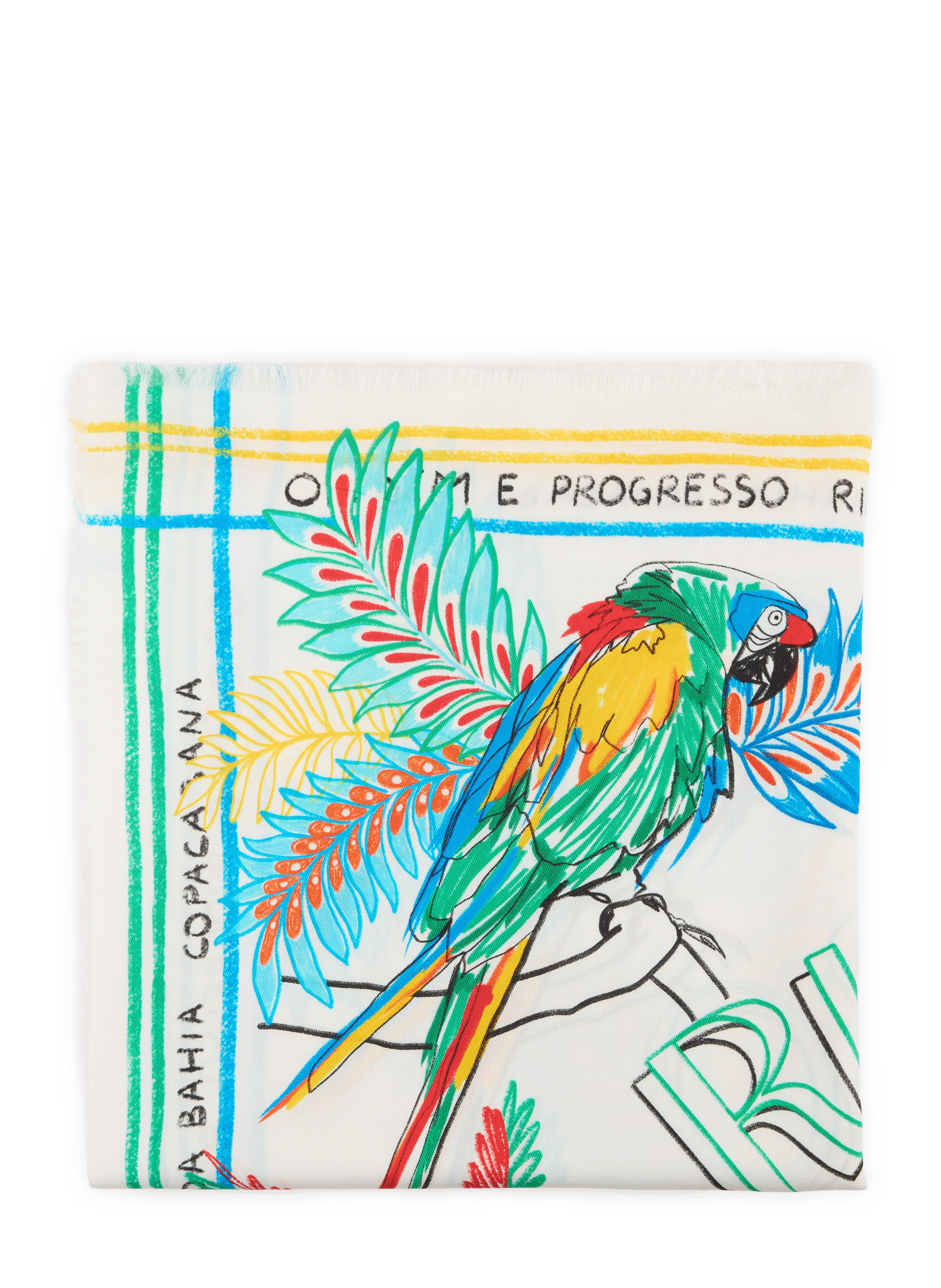 Foulard imprimé Bahia WILD Blanc