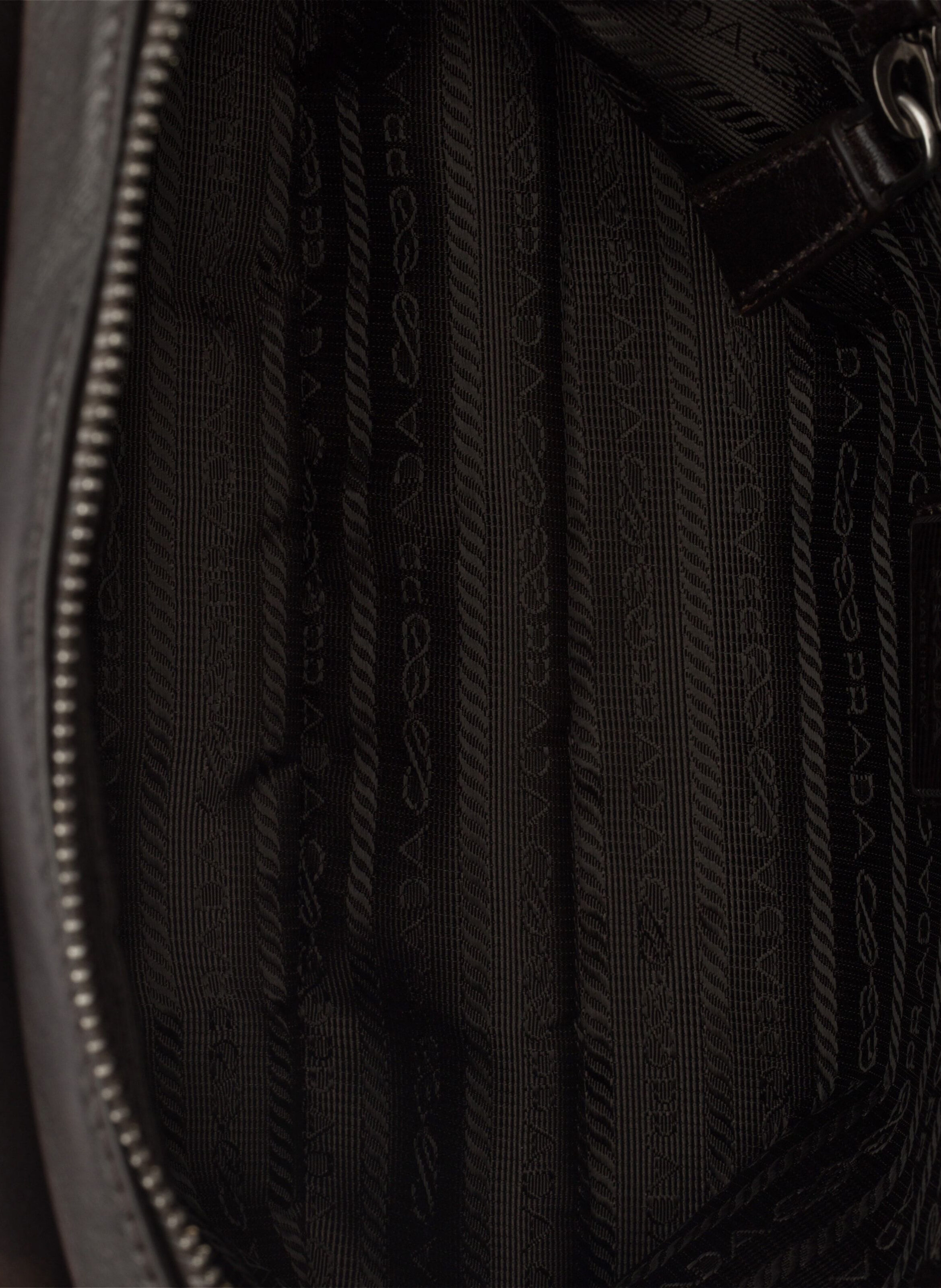 Sac porté épaule en cuir nappa vieilli Marron