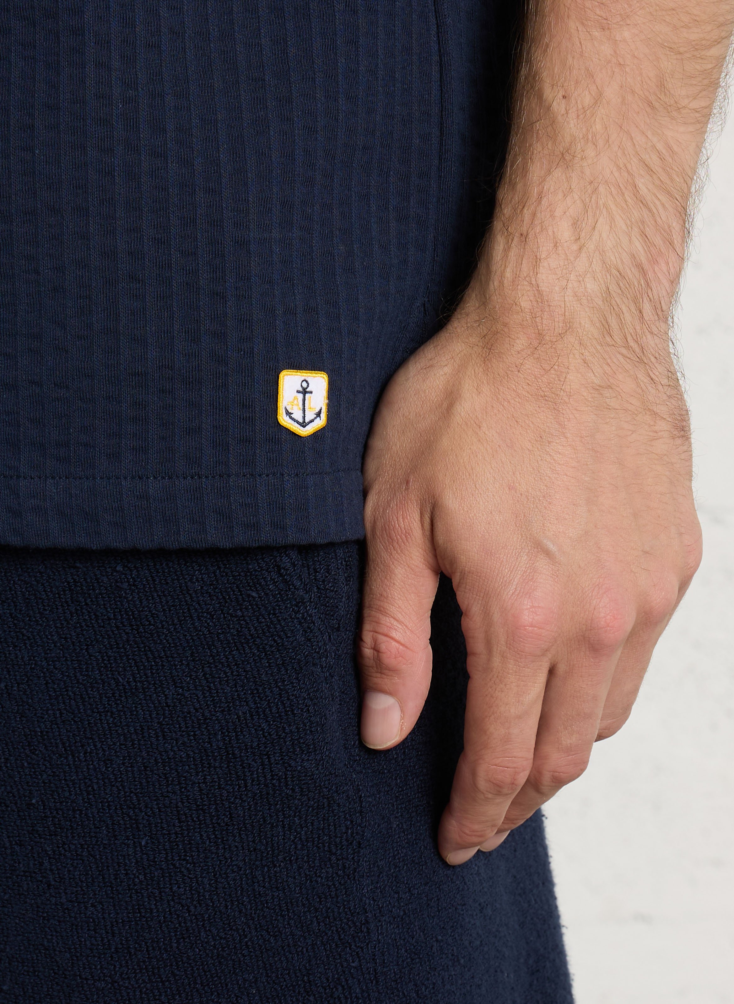 Chemise droite col classique en coton ARMOR-LUX Bleu