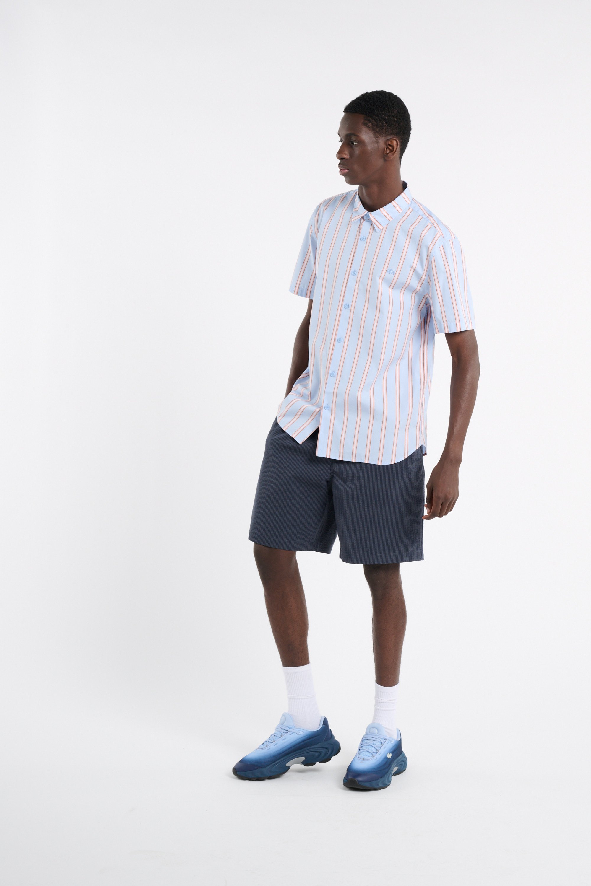 Chemise chemise casual manches co LACOSTE Bleu