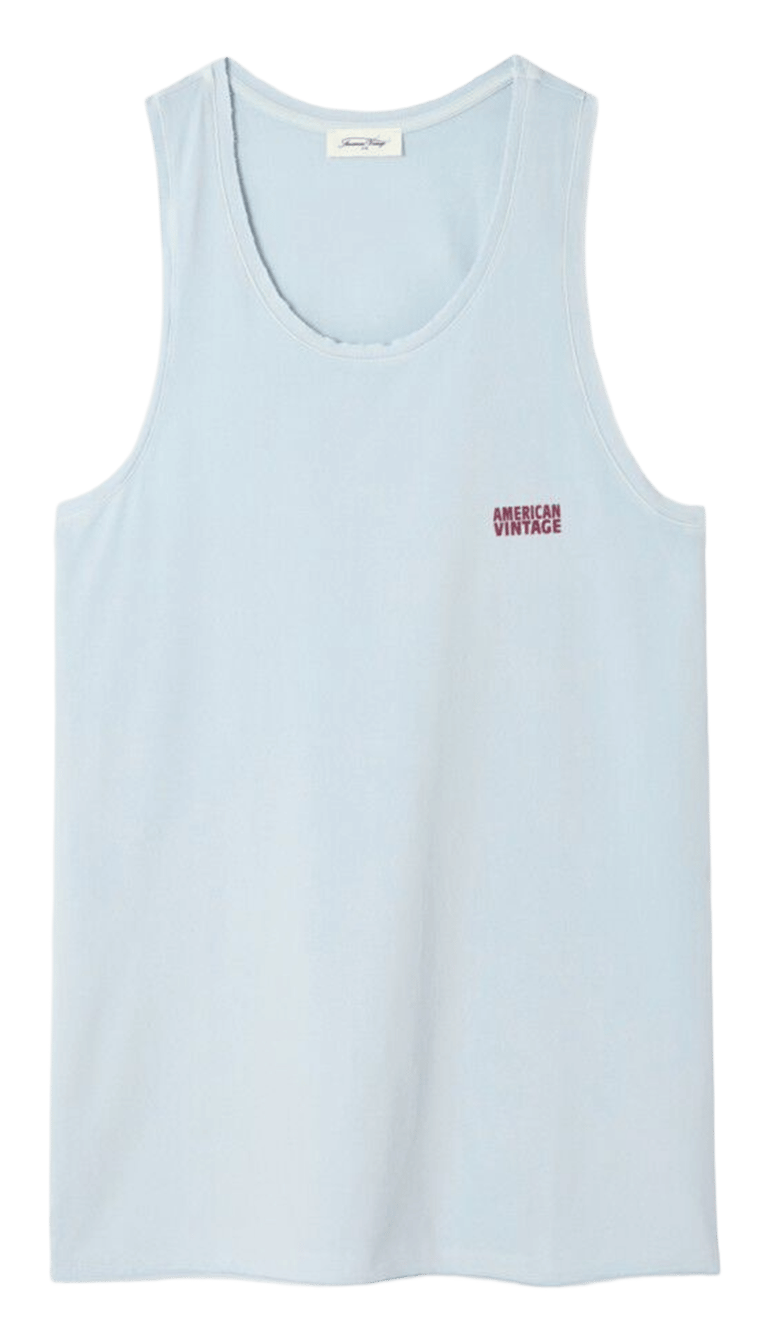 Débardeur droit col rond uni pymaz | Bleu AMERICAN VINTAGE Femme