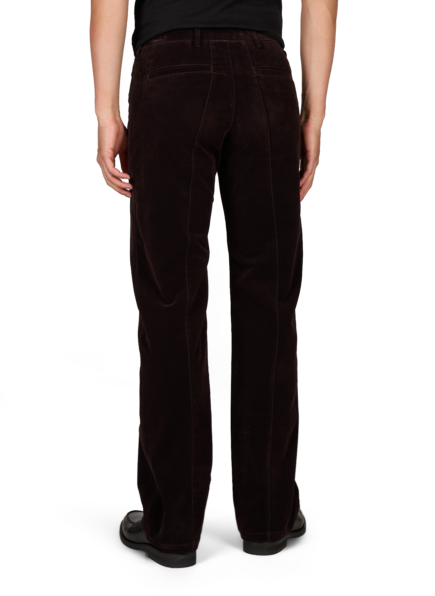 Plain Corduroy Wide-Leg Jeans OMAR AFRIDI Purple