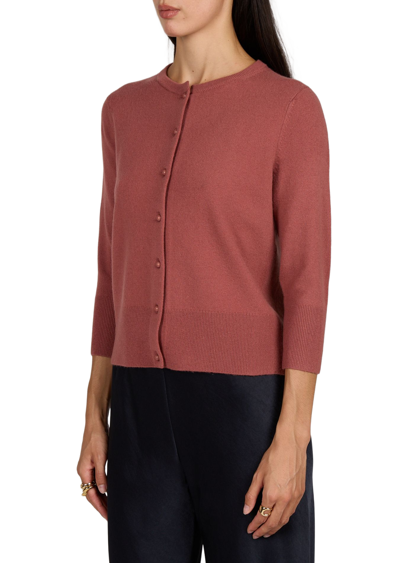 Round neck vest VINCE Pink