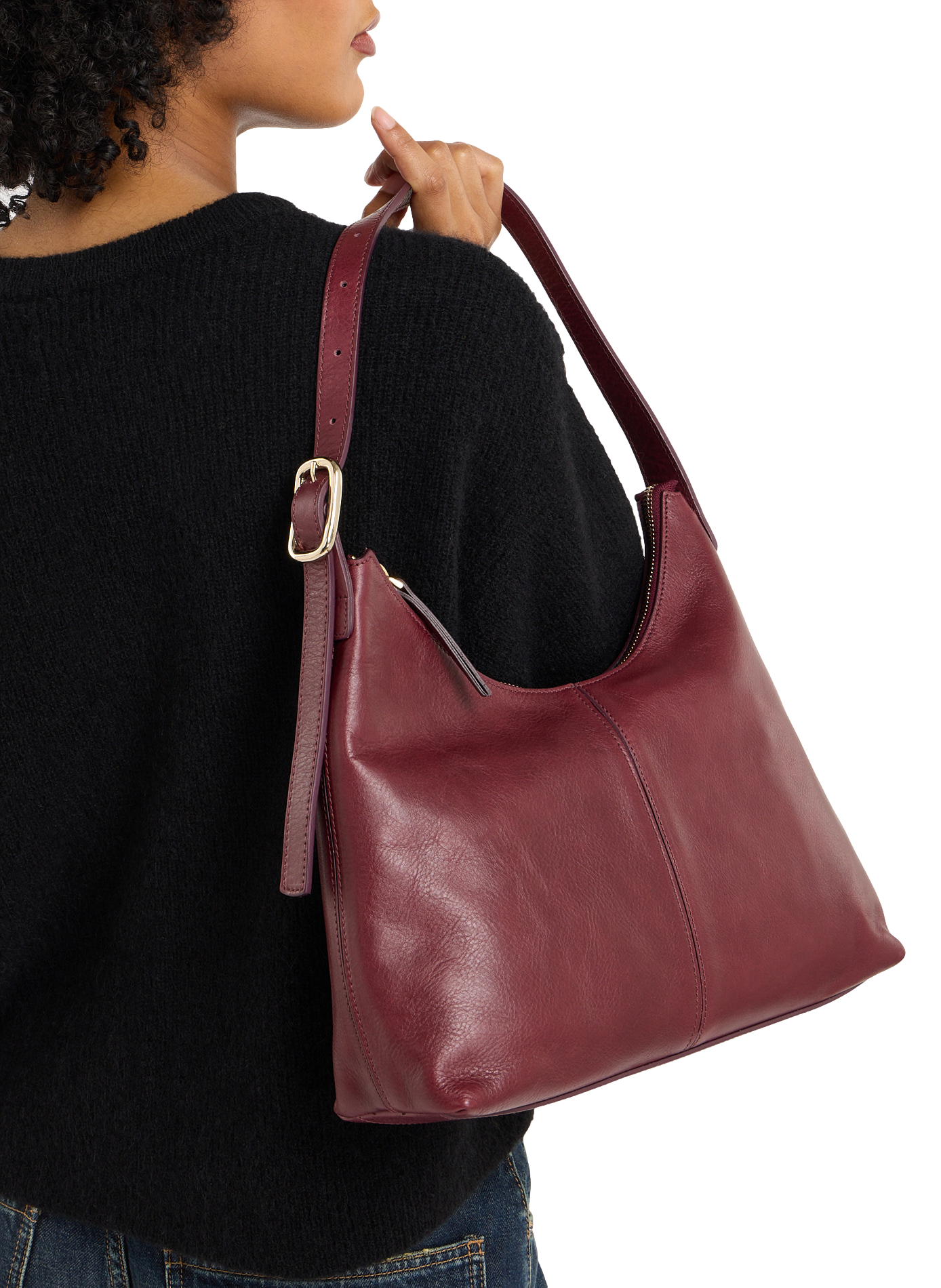 Cara leather handbag  SAISON 1865 Red