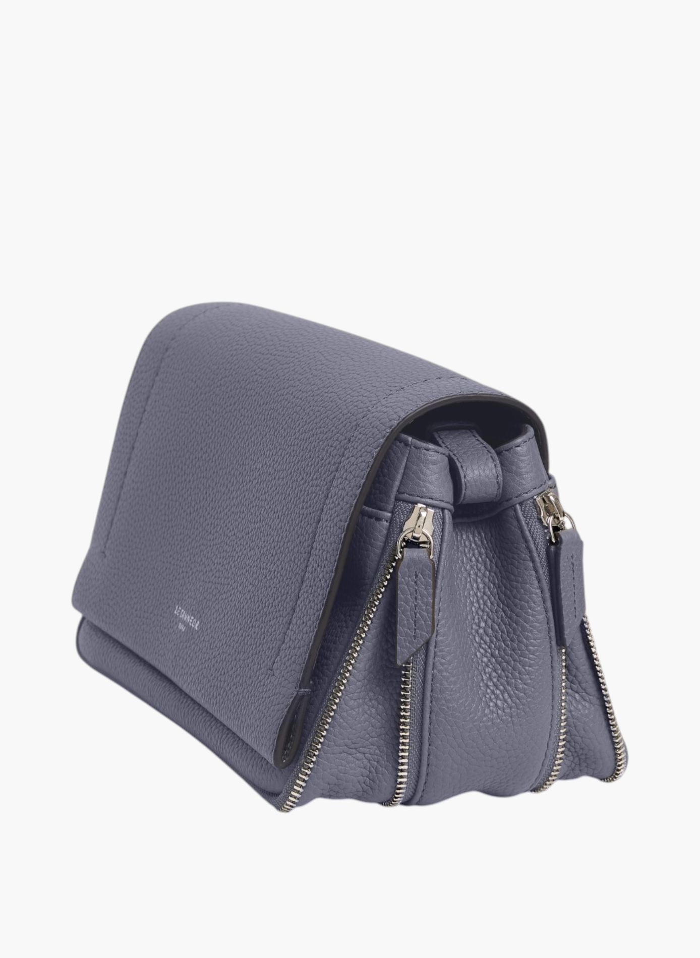 Petit sac bandoulière aurore en cuir grainé | Bleu LE TANNEUR Femme