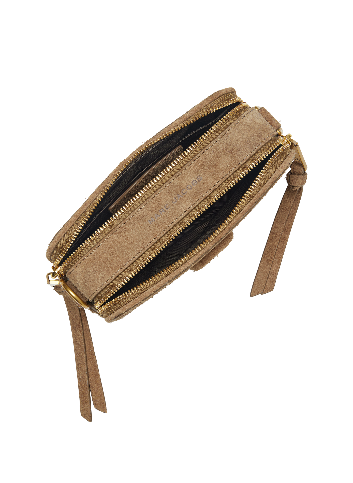 Die Umhängetasche The Snapshot in Filz-Wildleder MARC JACOBS Braun