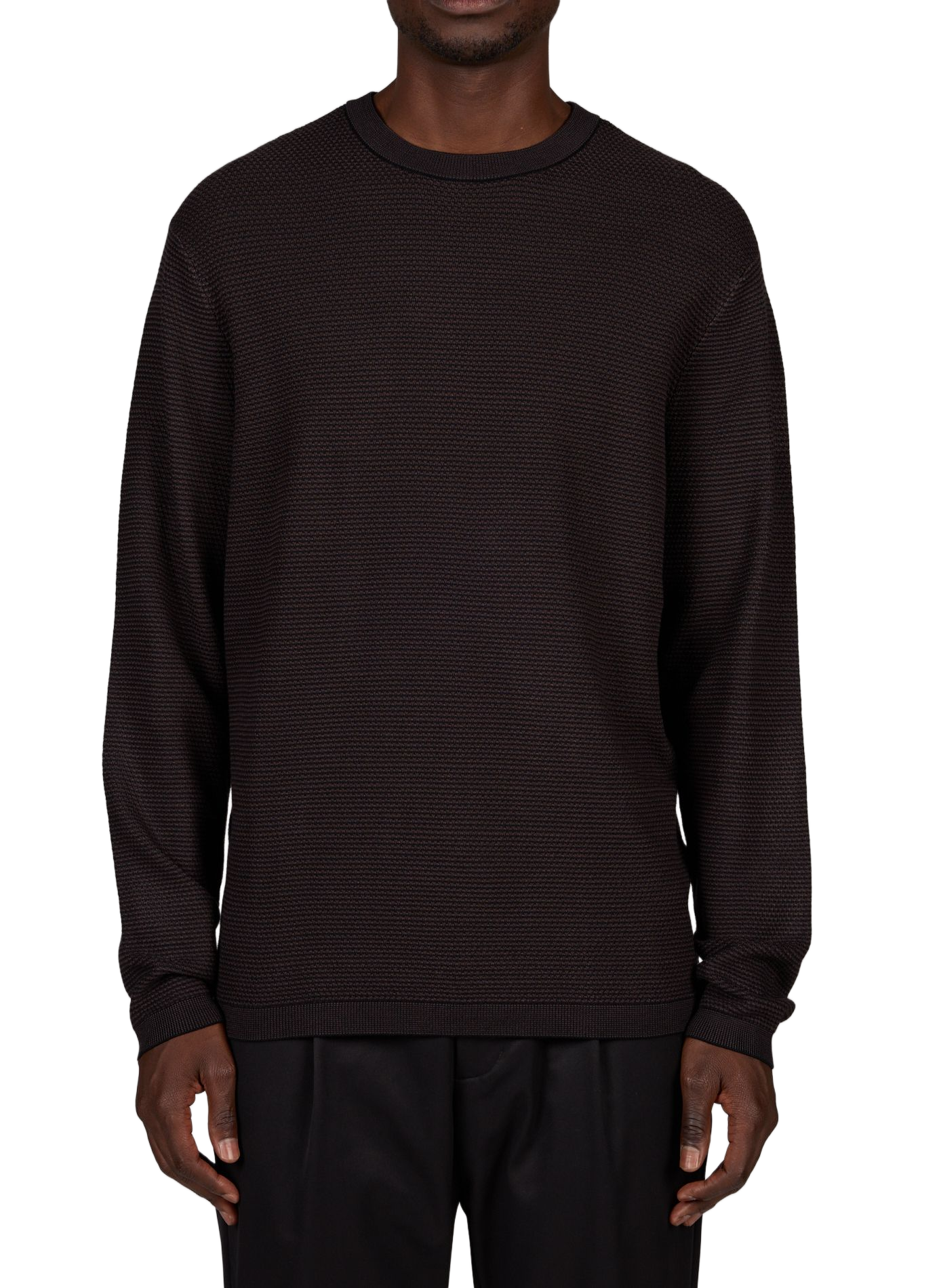 Rechte pullover met ronde hals ARMANI EXCHANGE Bruin