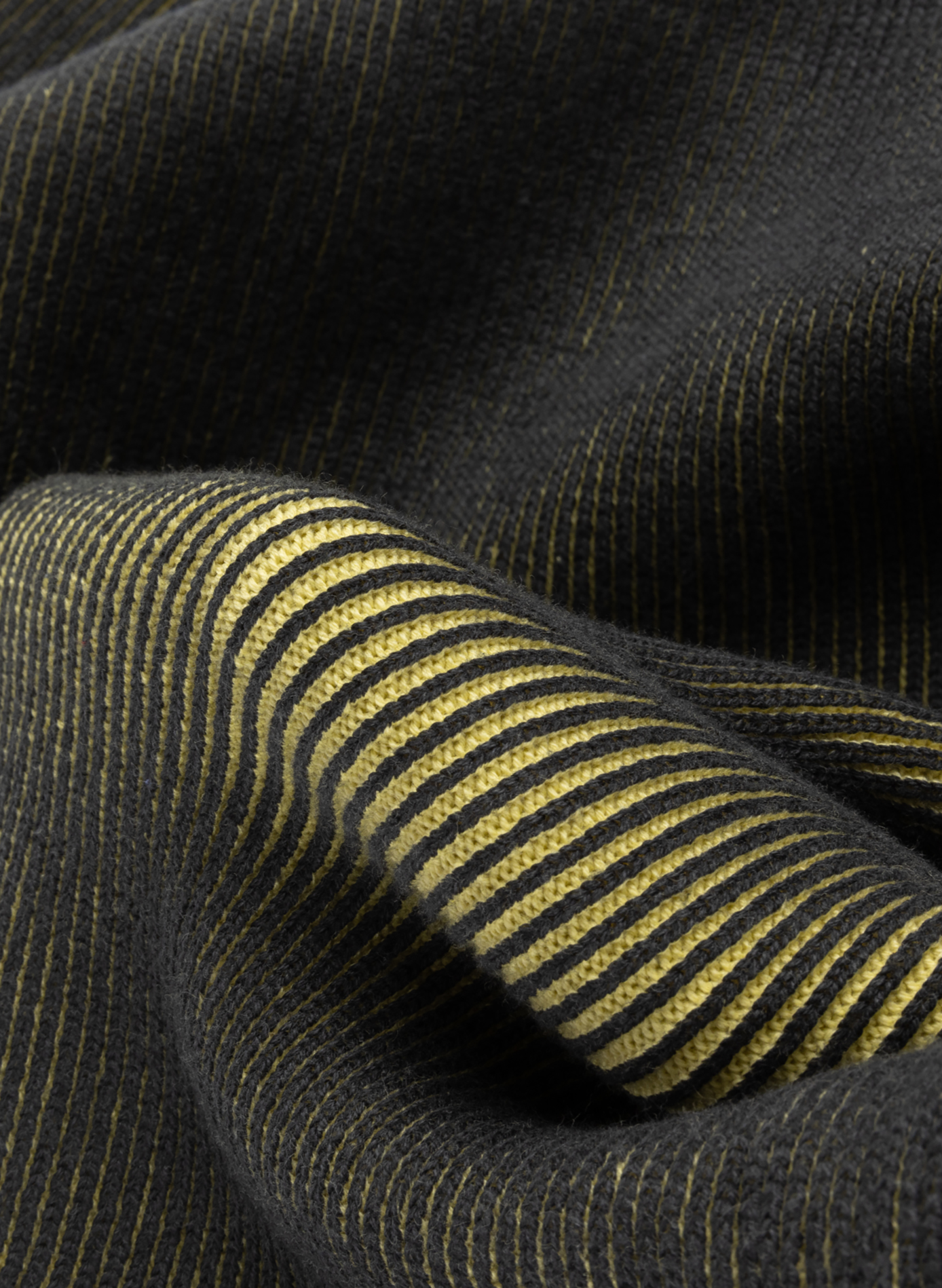 Straight round neck cotton sweater DIME Black