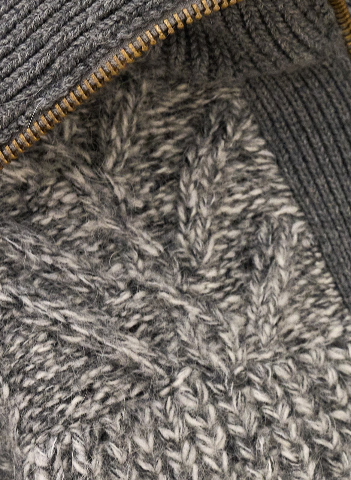 Rabel-vest met ritssluiting van wolmix BA&SH Grijs