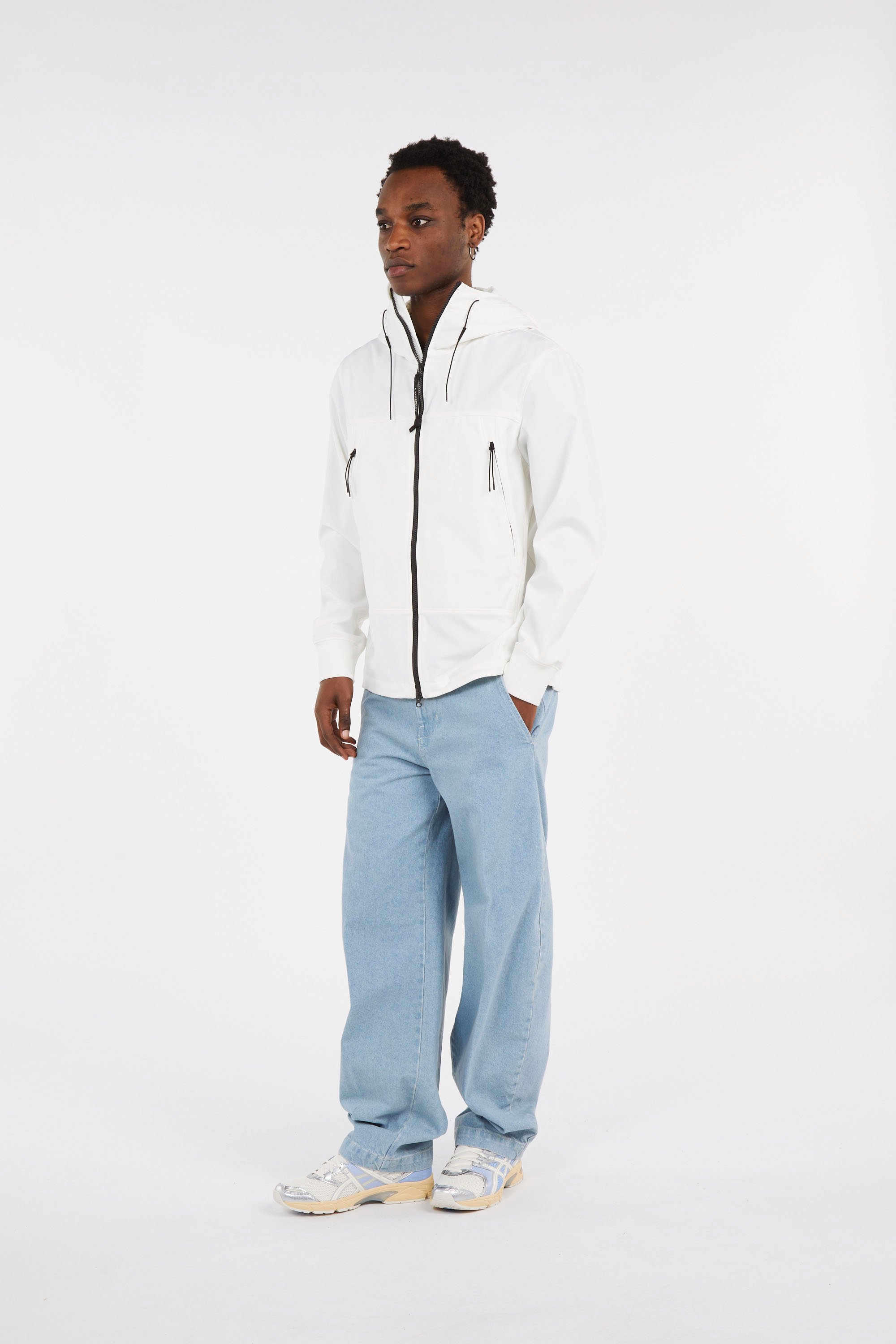 Veste c.p. Shell-r goggle jacket CP COMPANY Blanc